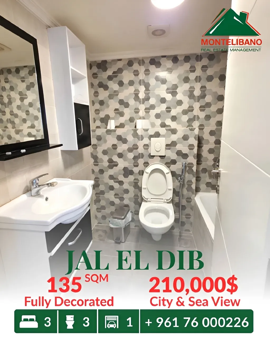 Apartment for sale in Jal El Dib