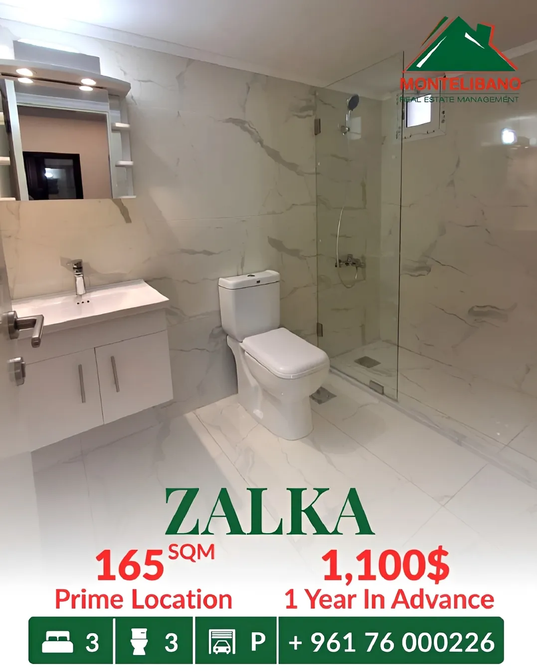 Apartment for rent in Zalqa, Lebanon