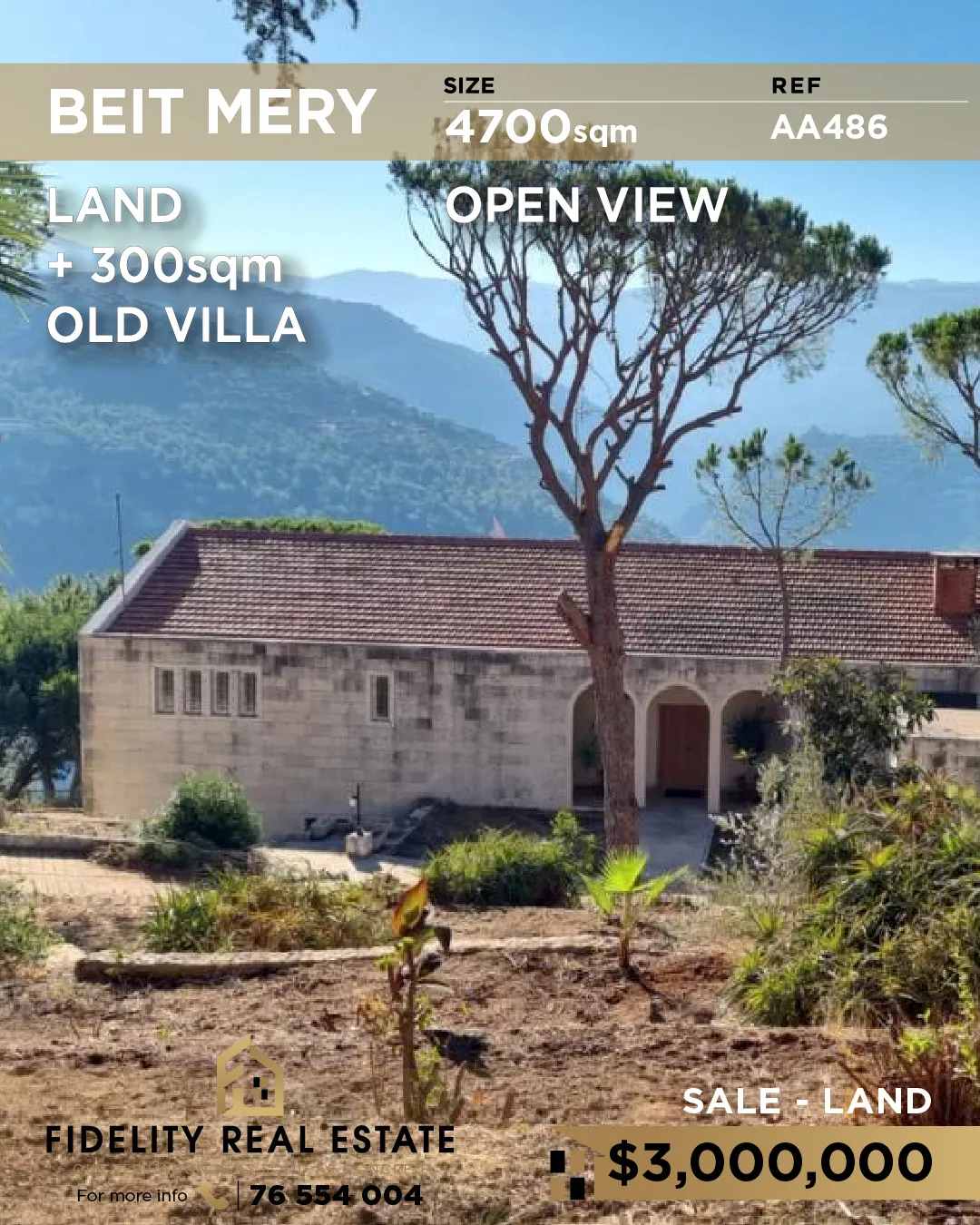 Villa for sale in Beit Meri, Lebanon