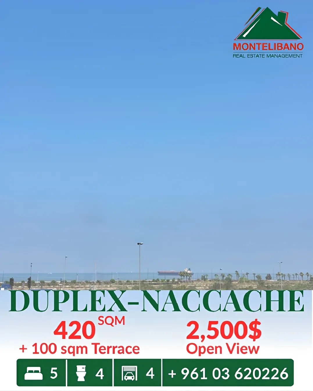 Duplex for rent in Naqqache, Lebanon