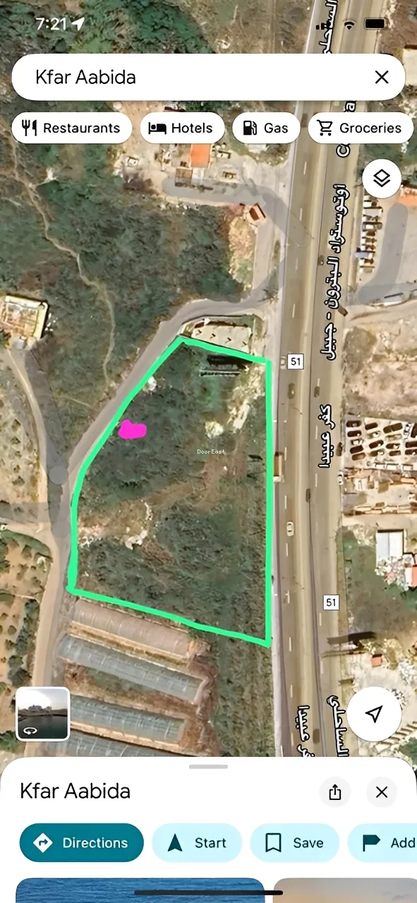 Land for sale in Kfar aabida, lebanon