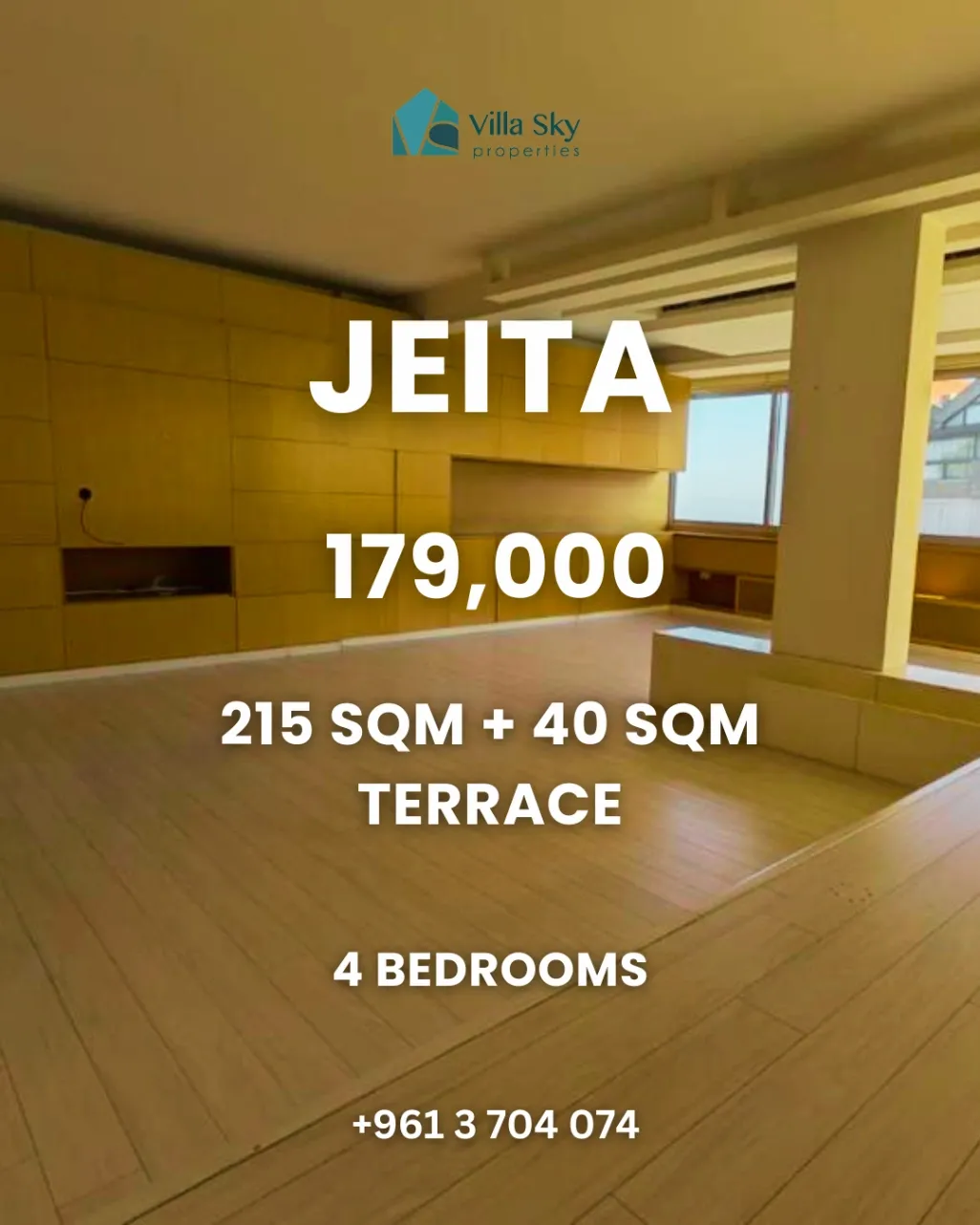 Apartment for sale in Jeita, Lebanon
