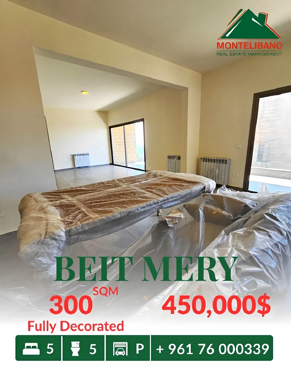 Apartment for sale in Beit Meri, Lebanon - 5 bed, 5 bath