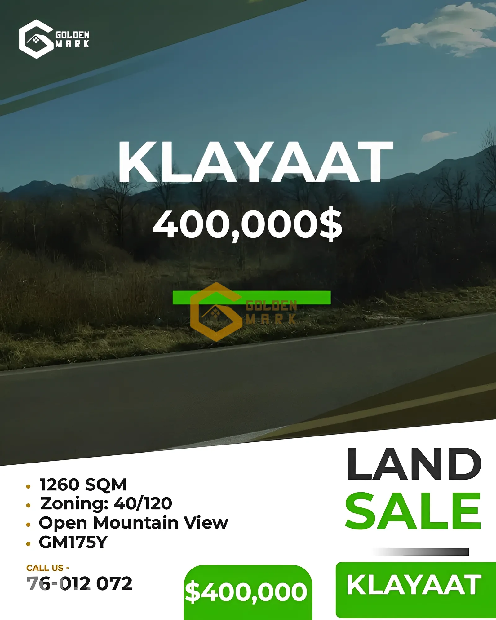 Land for Sale in Qlayaat