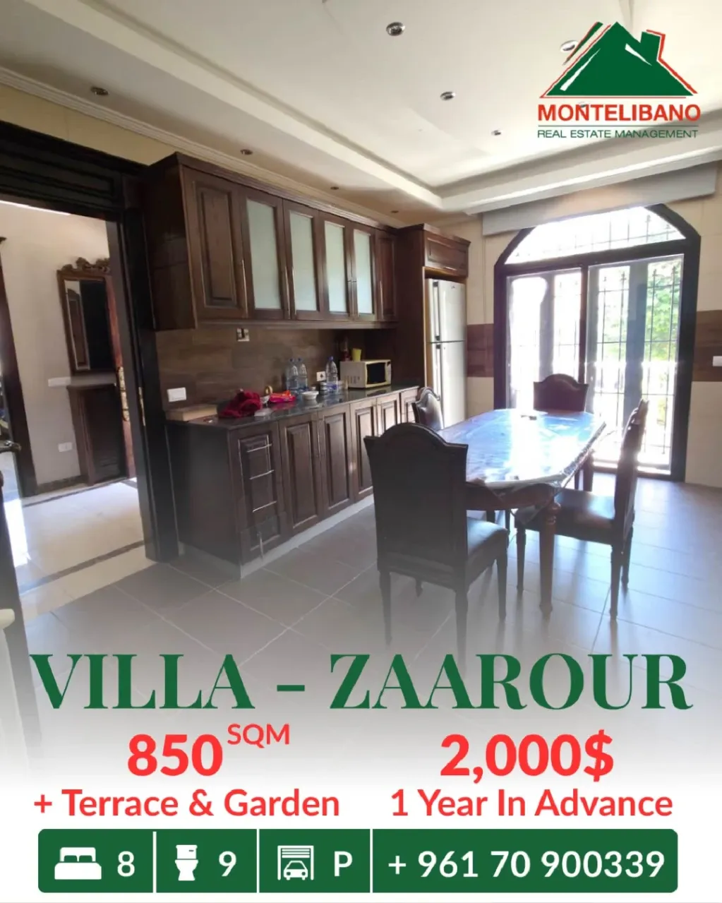 Villa for rent in Zaarour, Lebanon, Lebanon