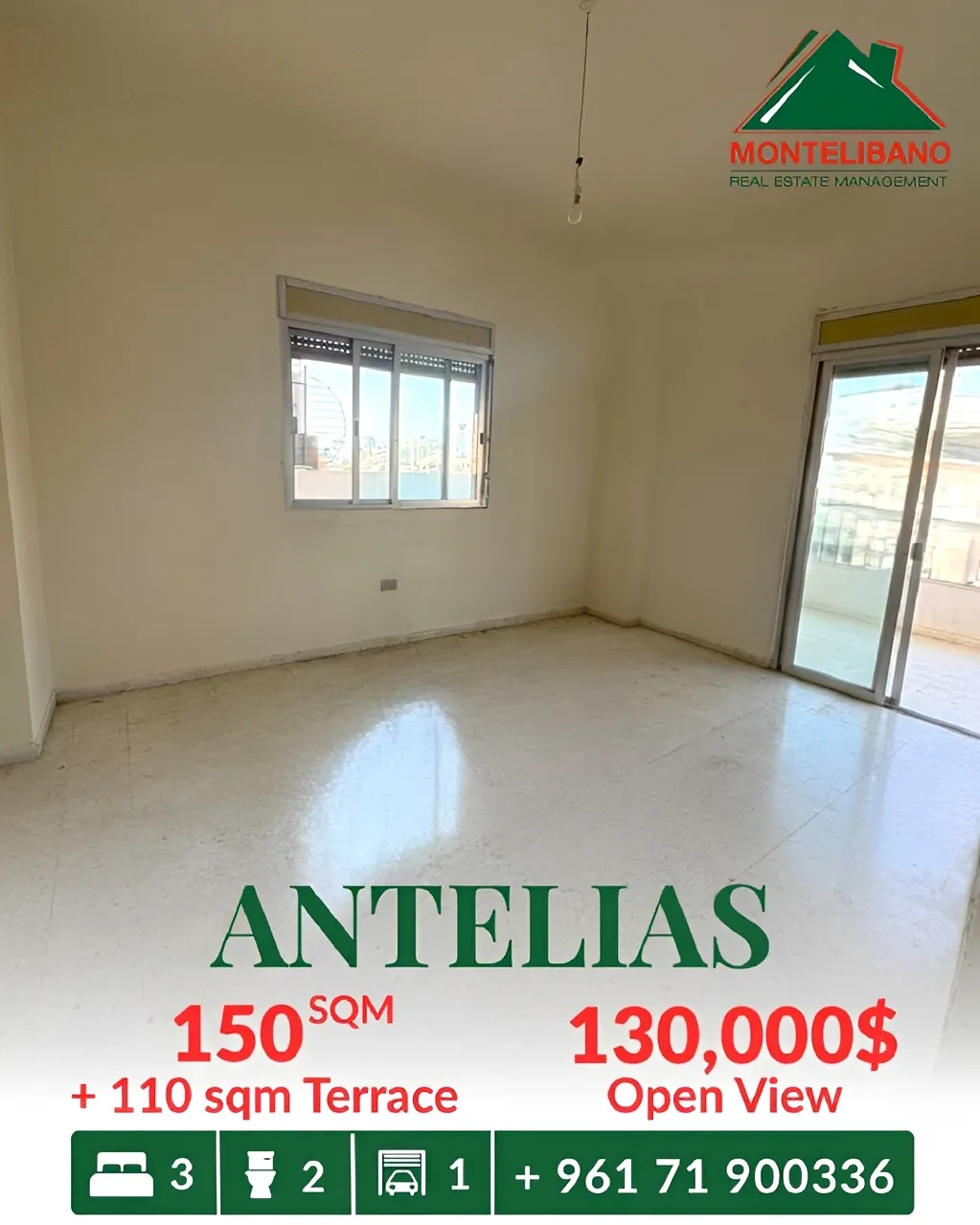 Apartment for sale in Antelias, Lebanon