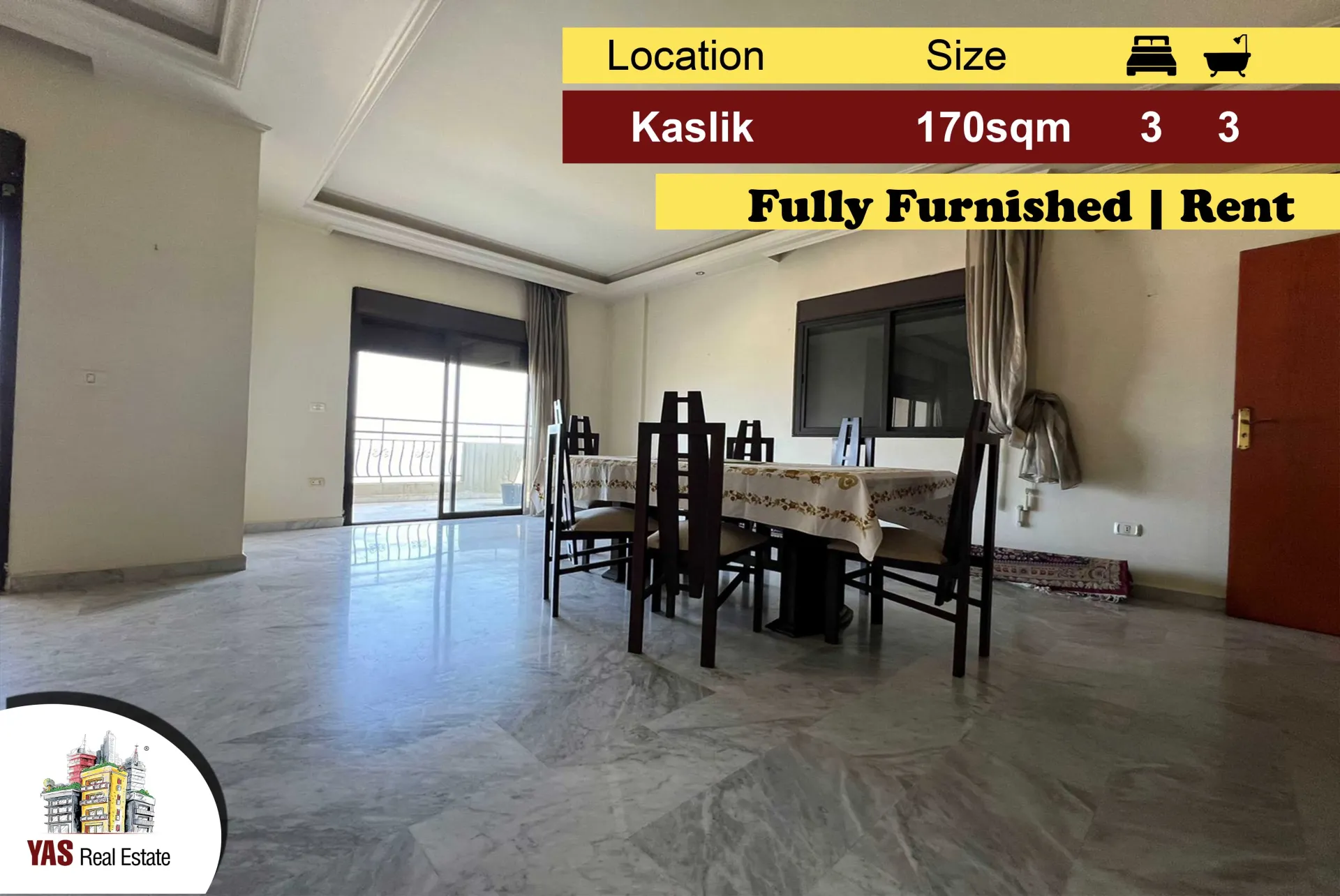 Apartment for Rent in Kaslik