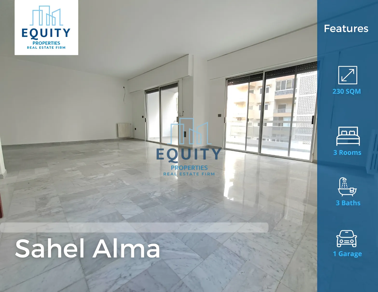 Apartment for rent in Sahel Aalma, Lebanon - 3 bed, 3 bath