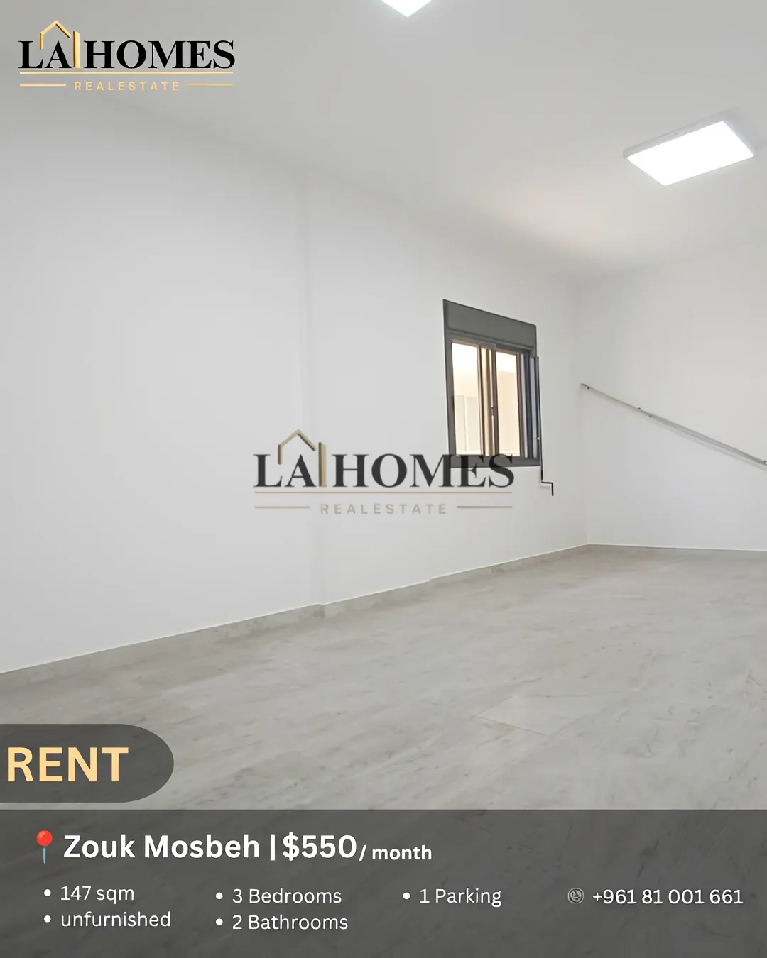 Apartment for rent in Zouk Mosbeh