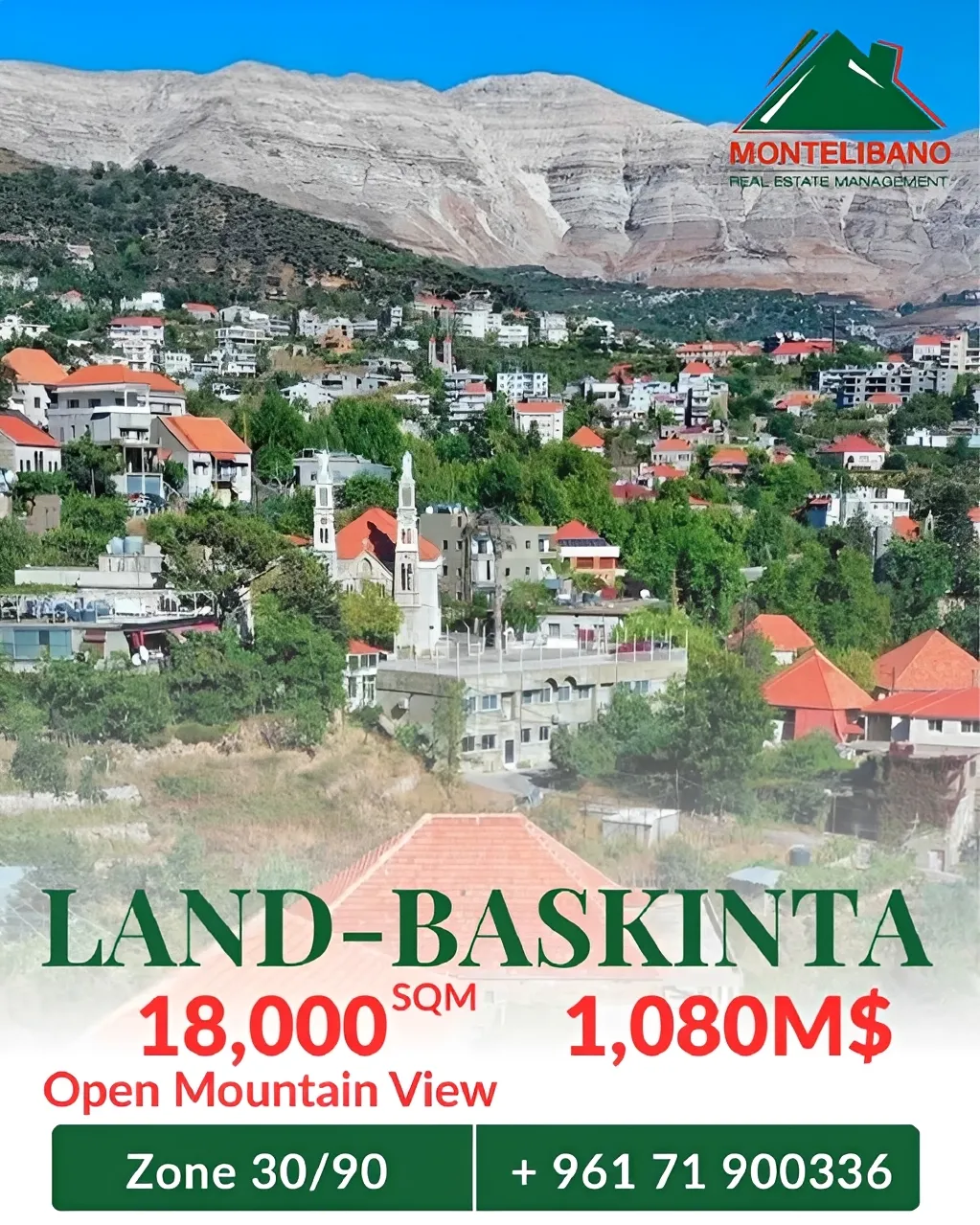 Residential Land for sale in Baskinta, Lebanon