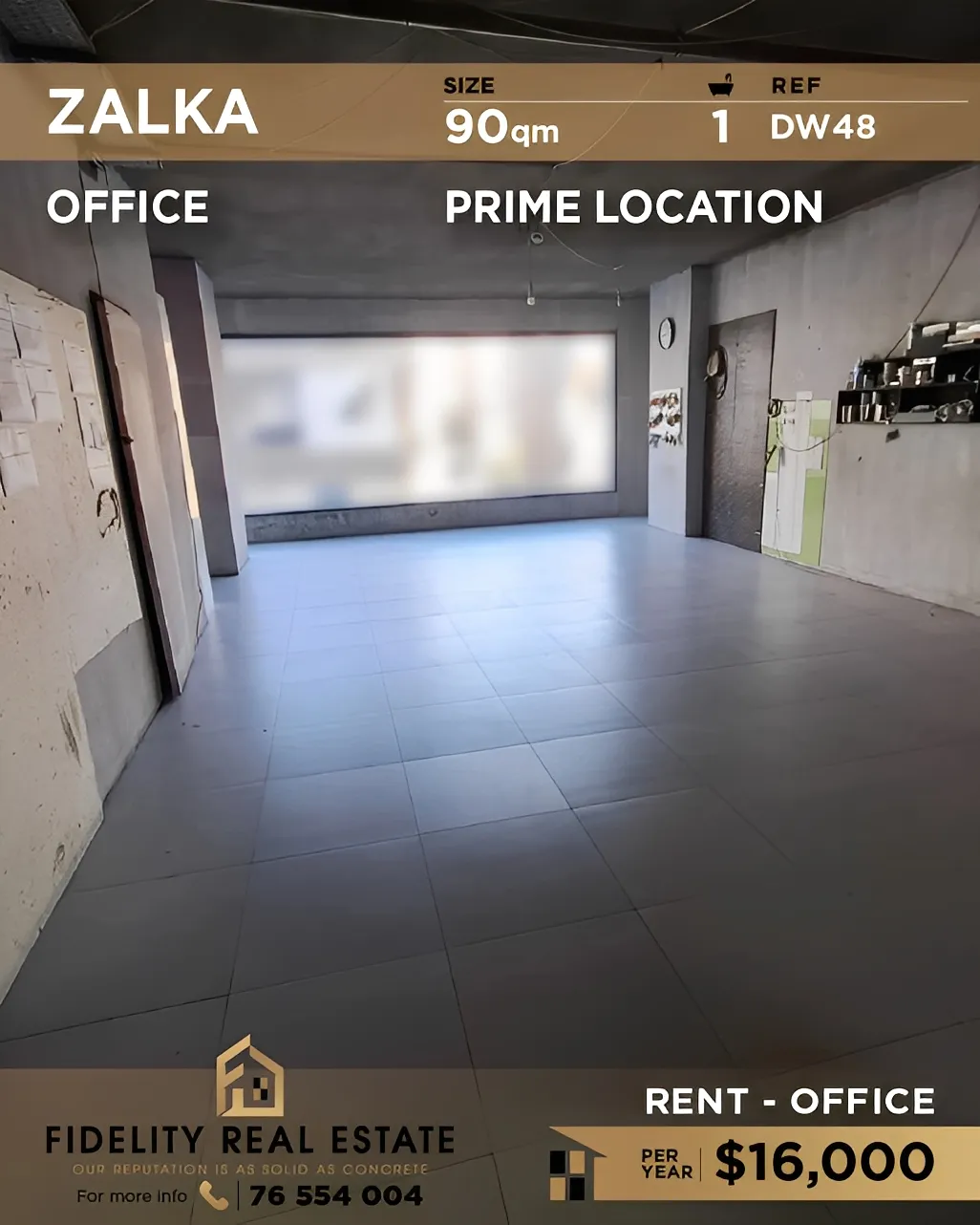 Office for rent in Zalqa, Lebanon