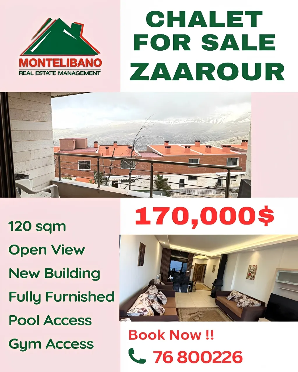 Chalet for Sale in Zaarour, Lebanon, Lebanon