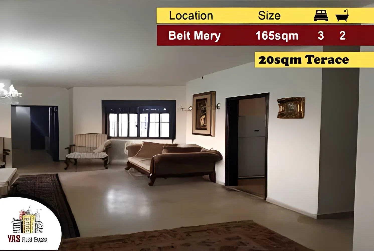 Apartment for Sale in Beit Mery - 3 bed, 2 bath