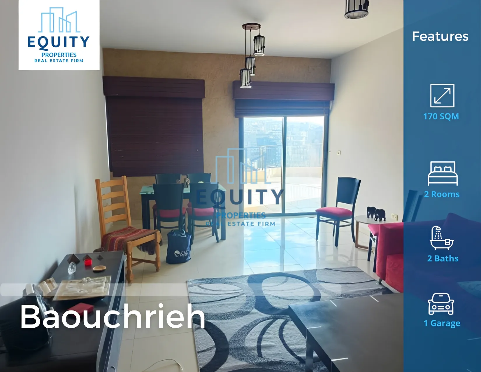 Apartment for Sale in Baoushrieh - 2 bed, 2 bath
