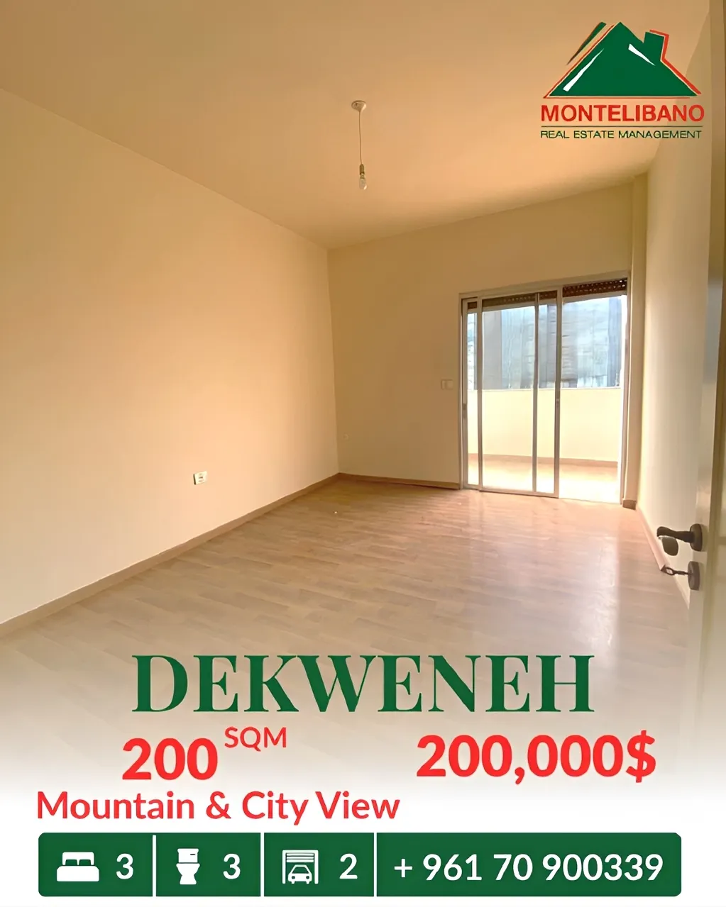 Apartment for sale in Dekwaneh, Lebanon