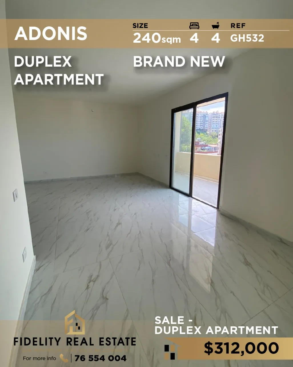 Duplex for sale in Adonis, Lebanon - 4 bed, 4 bath