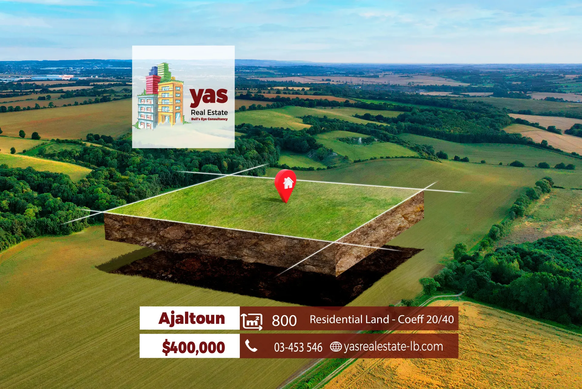 Land for Sale in Ajaltoun