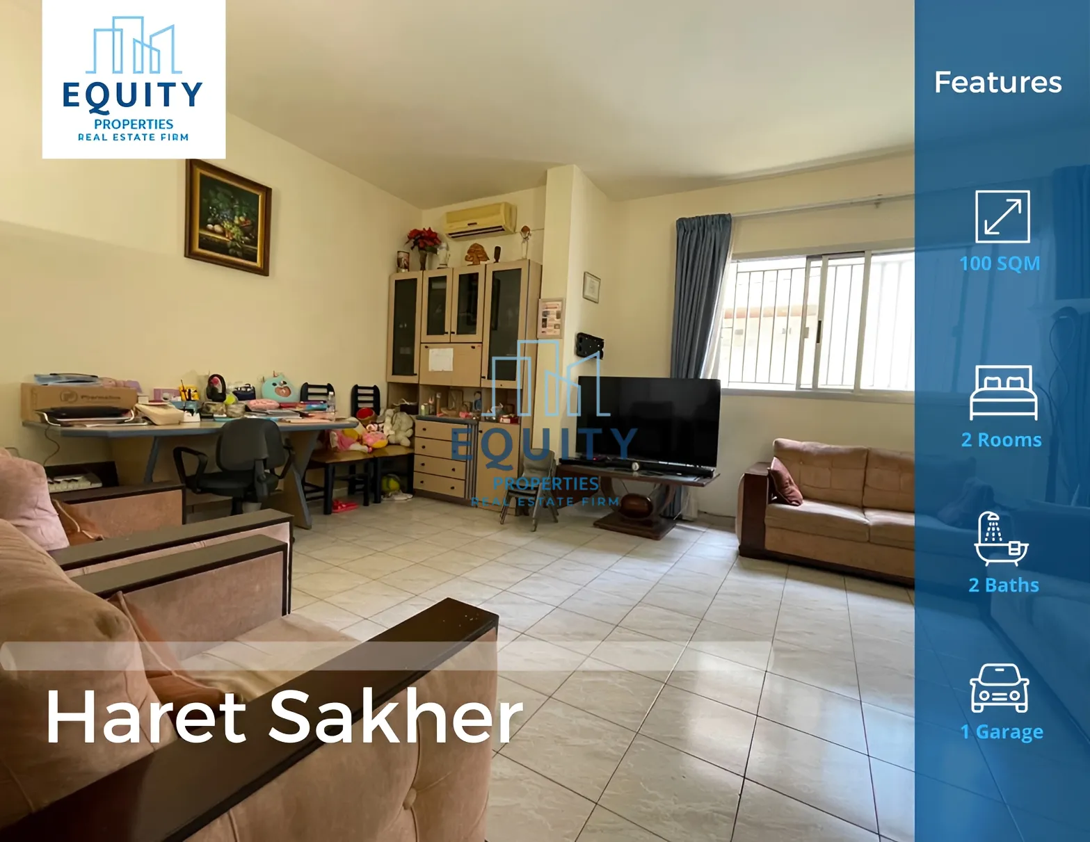 Apartment for rent in Haret Sakher, Lebanon - 2 bed, 2 bath