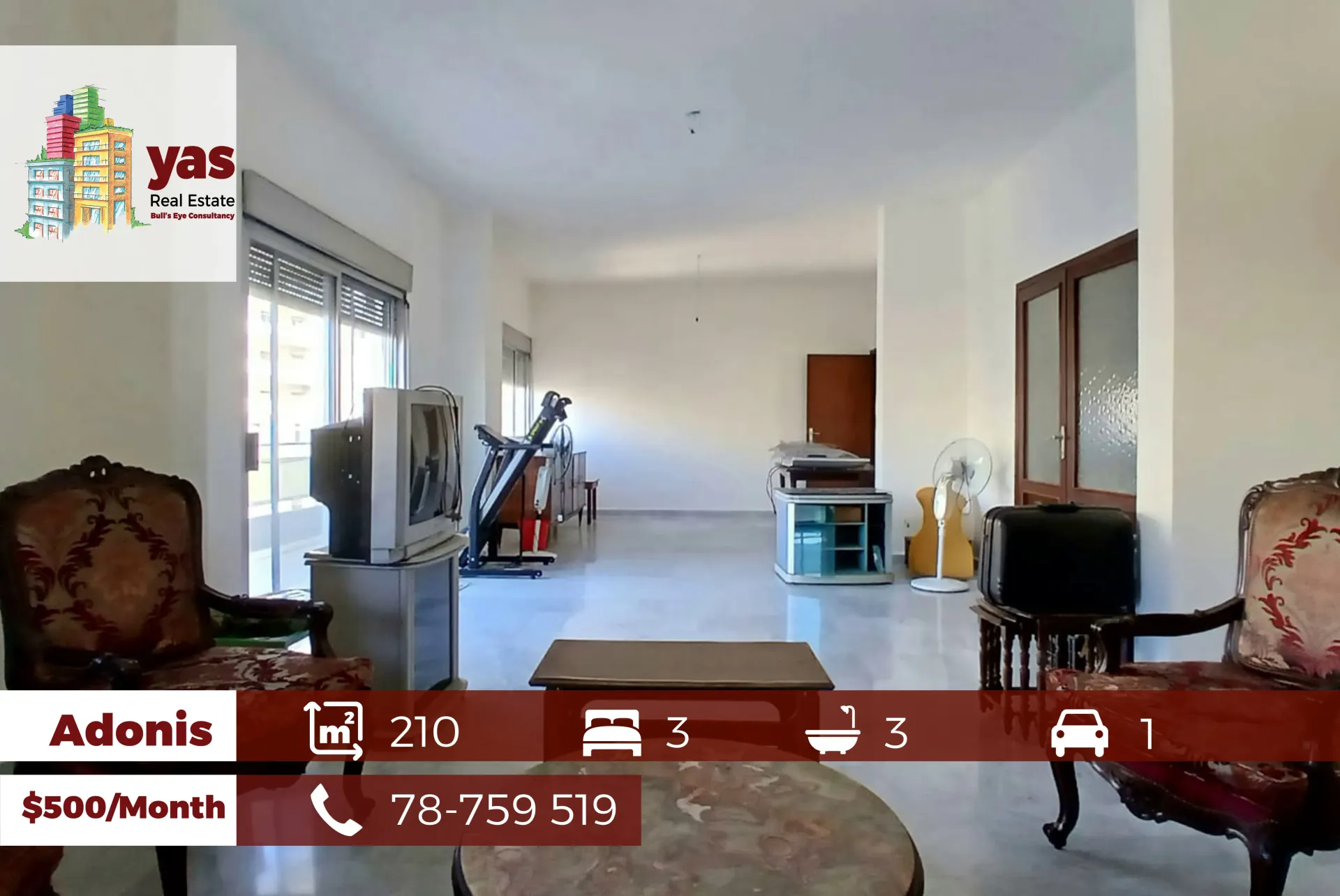 Apartment for Rent in Adonis - 3 bed, 3 bath
