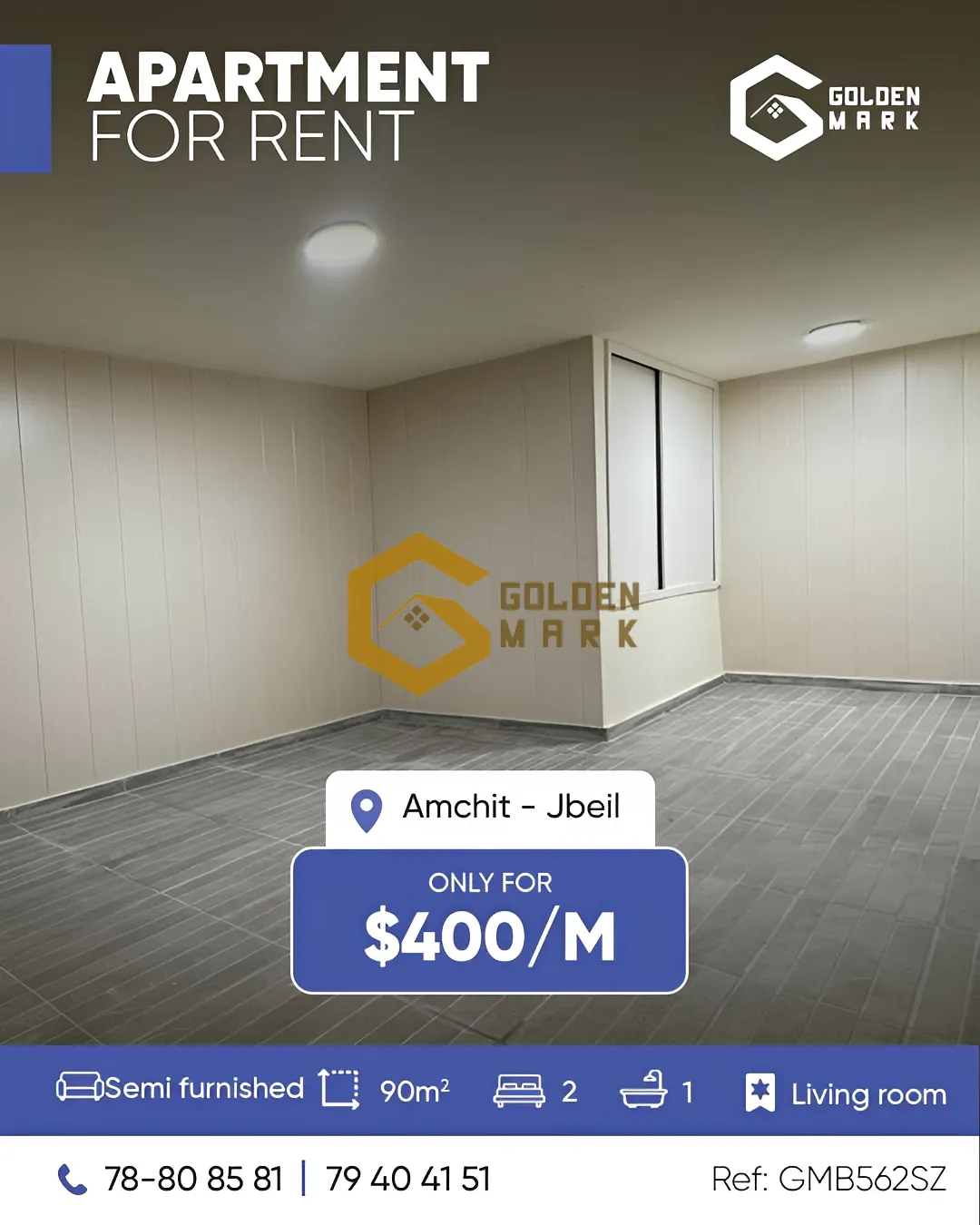 Apartment for Rent in Aamchit