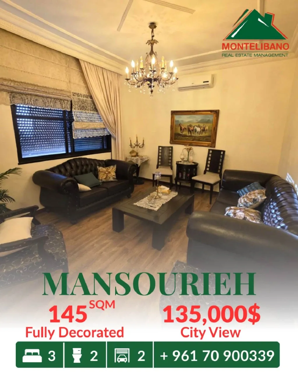 Apartment for sale in Mansourieh, Lebanon