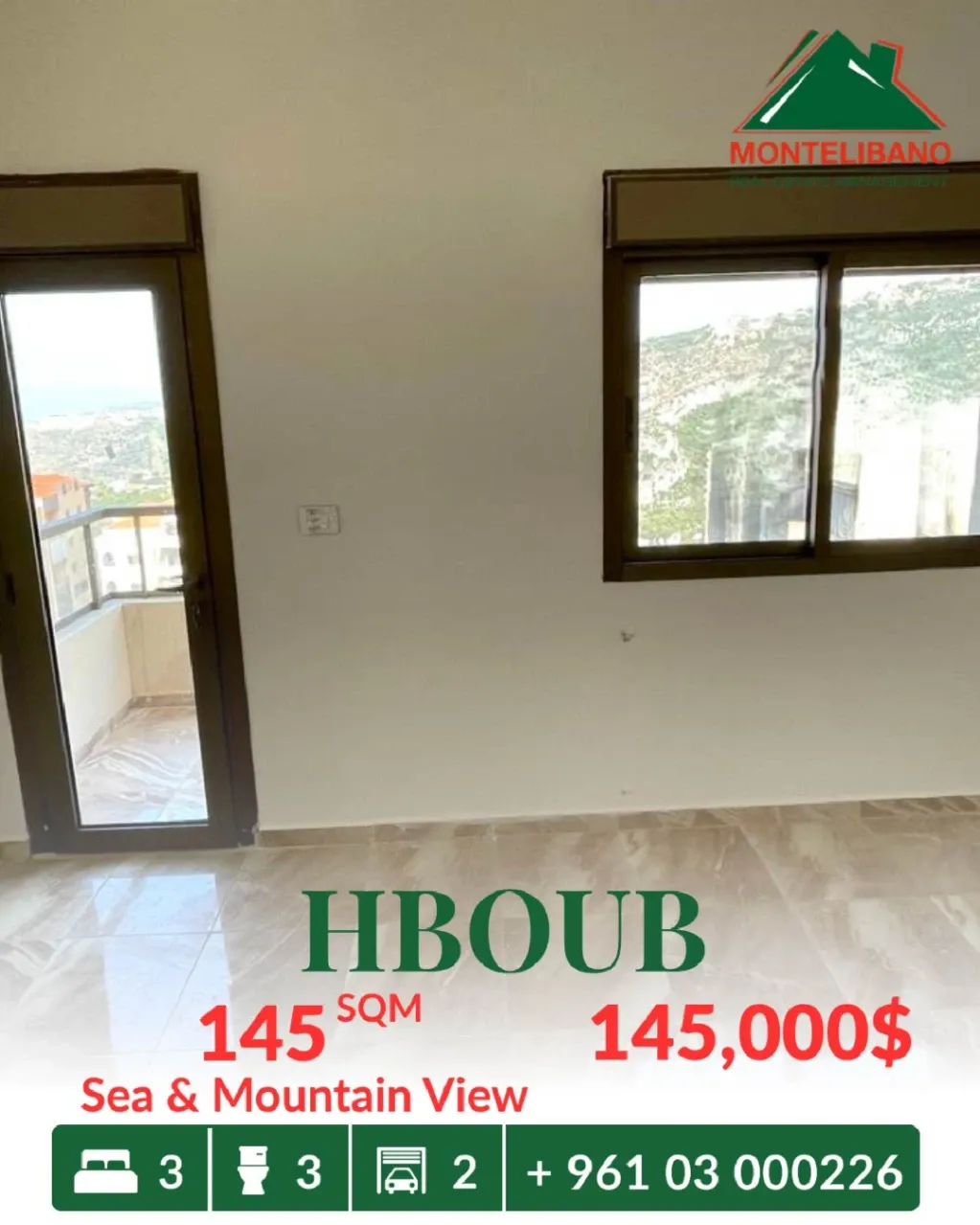 Apartment for sale in Habboub, Lebanon