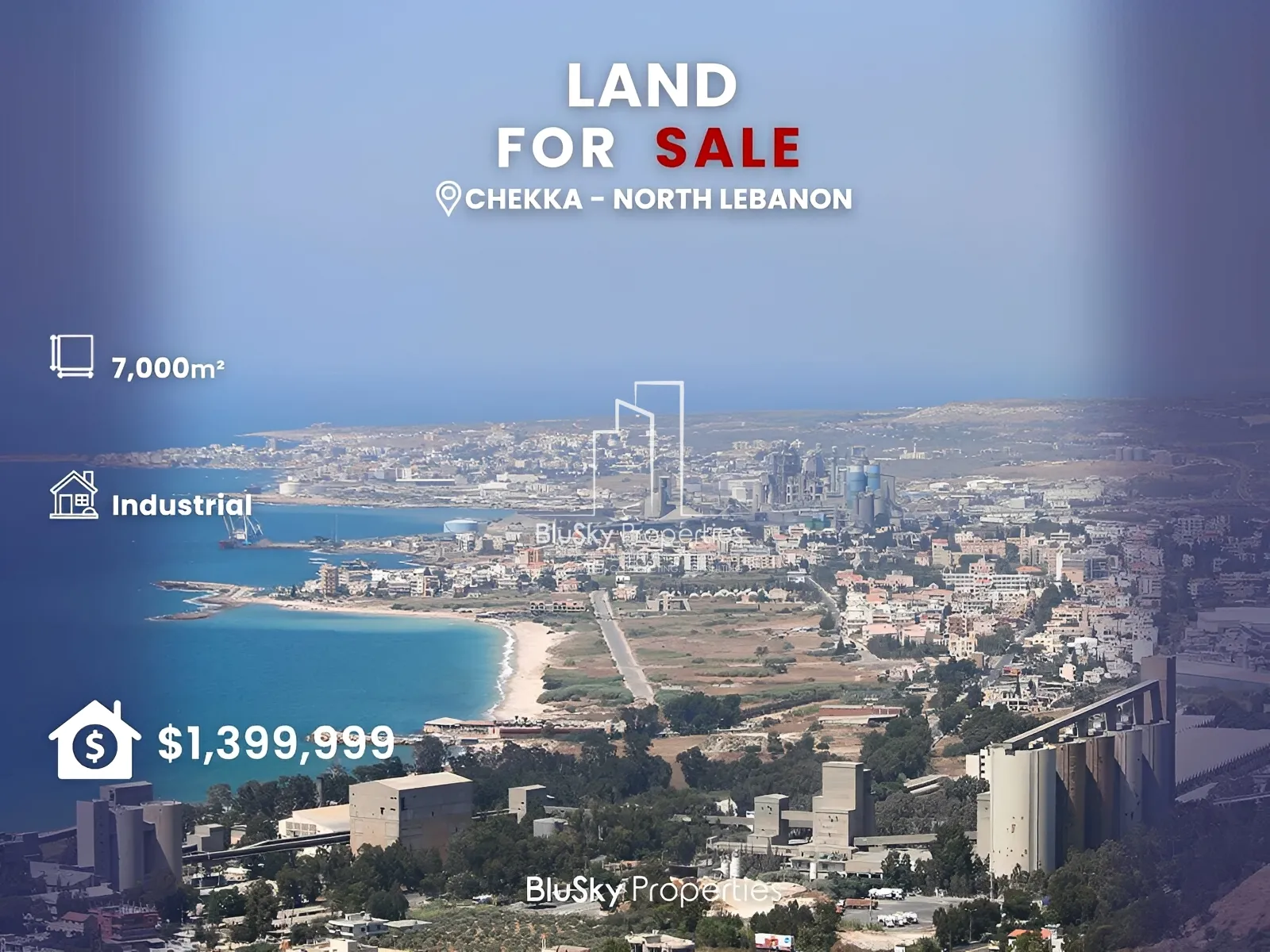 Land for Sale in Chekka