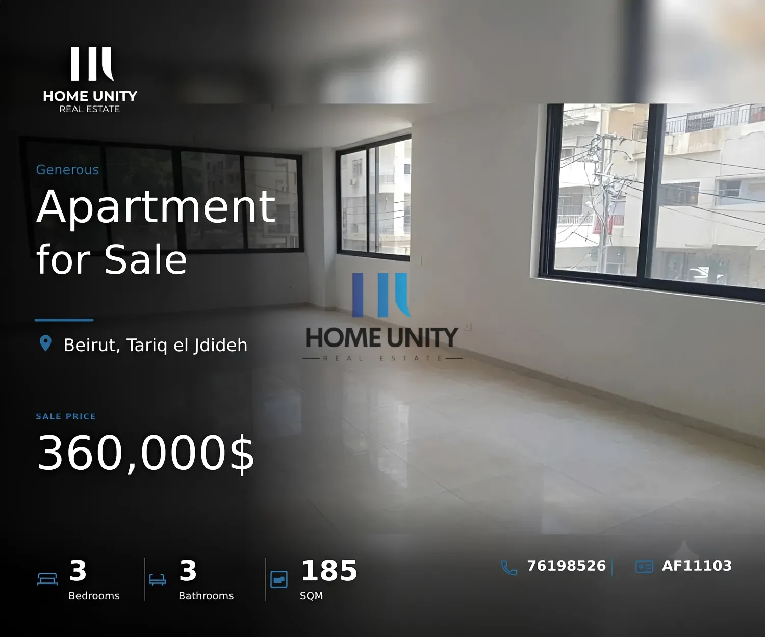 Apartment for Sale in Tariq el Jdideh