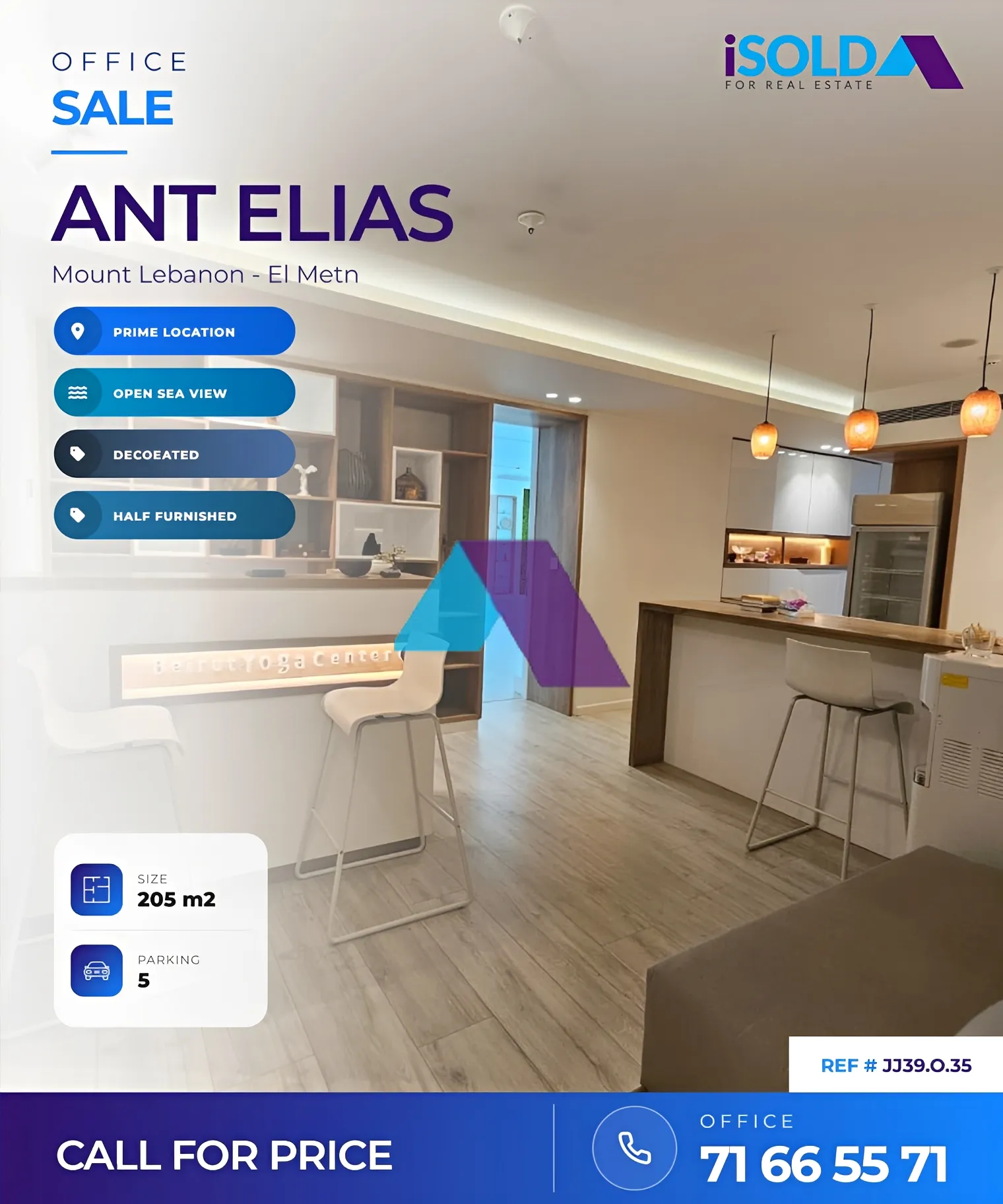 Office for sale in Antelias