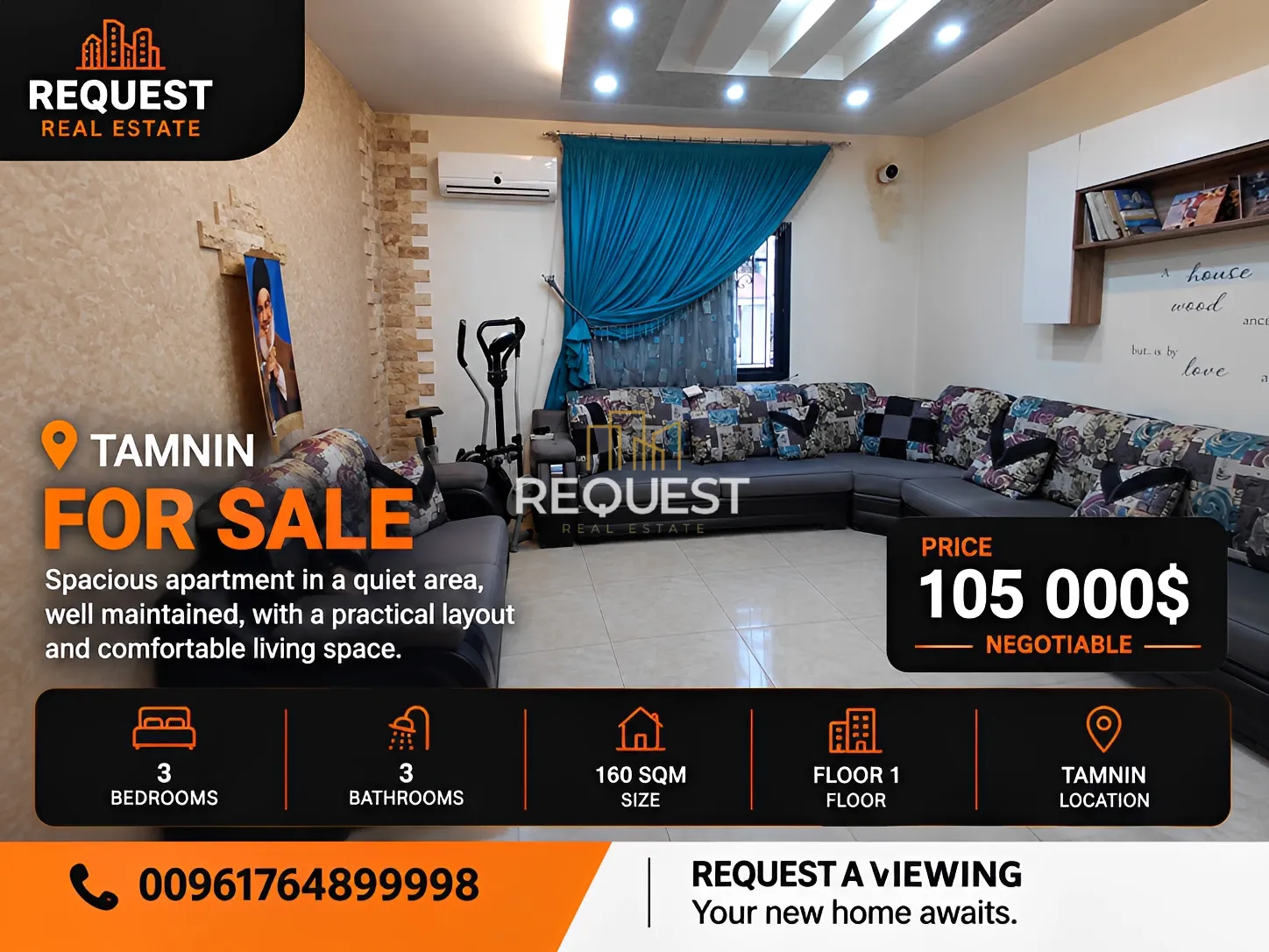 Apartment for sale in Tamnine El Tahta