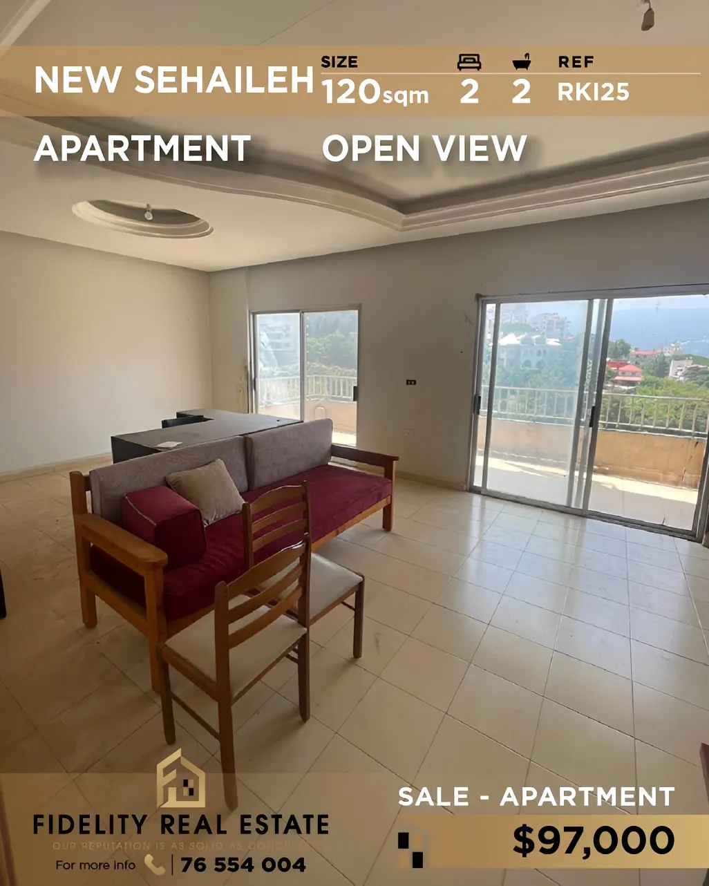 Apartment for sale in Sehayleh, Lebanon - 2 bed, 2 bath