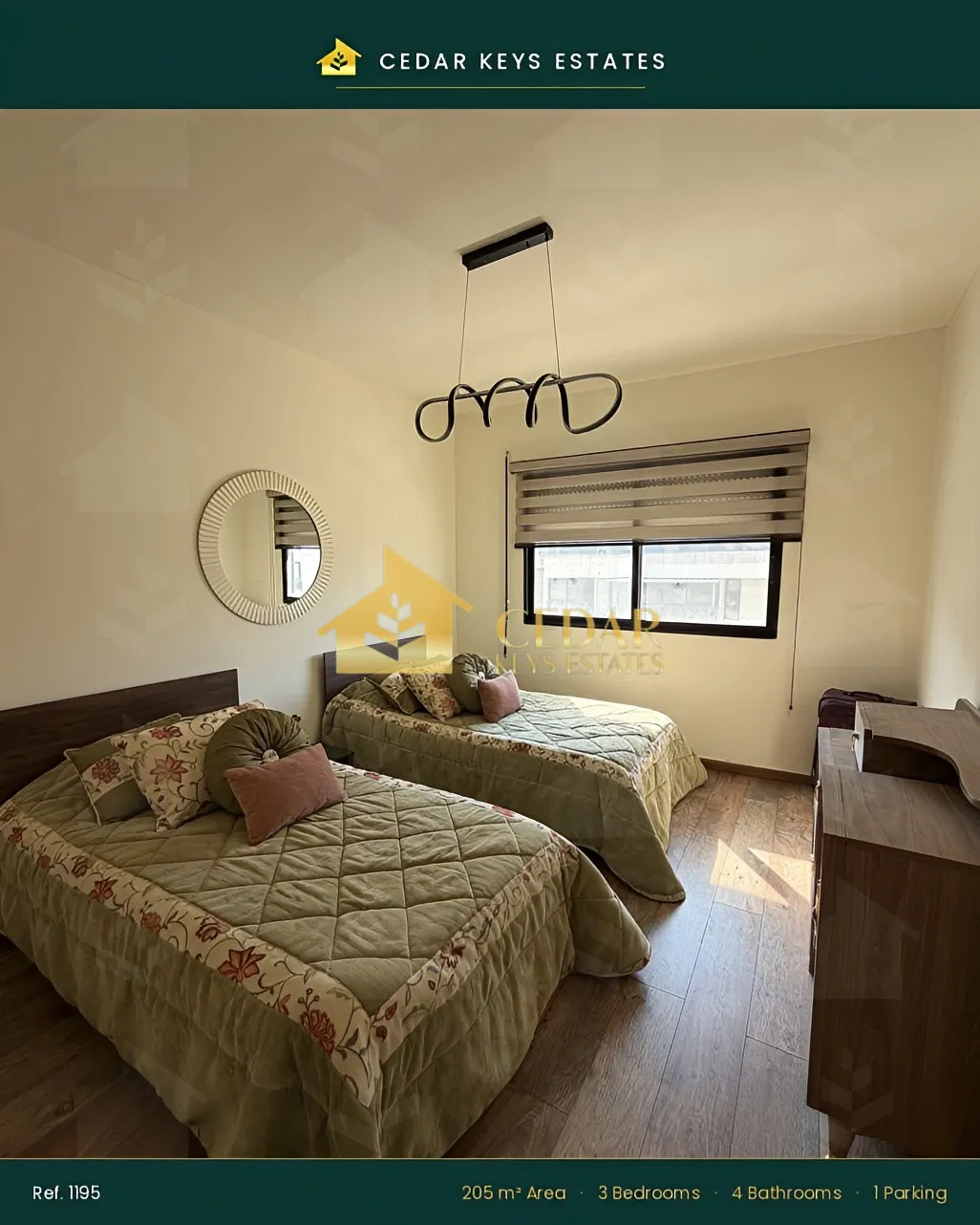 Apartment for sale in Al Zarif, Beirut, Lebanon