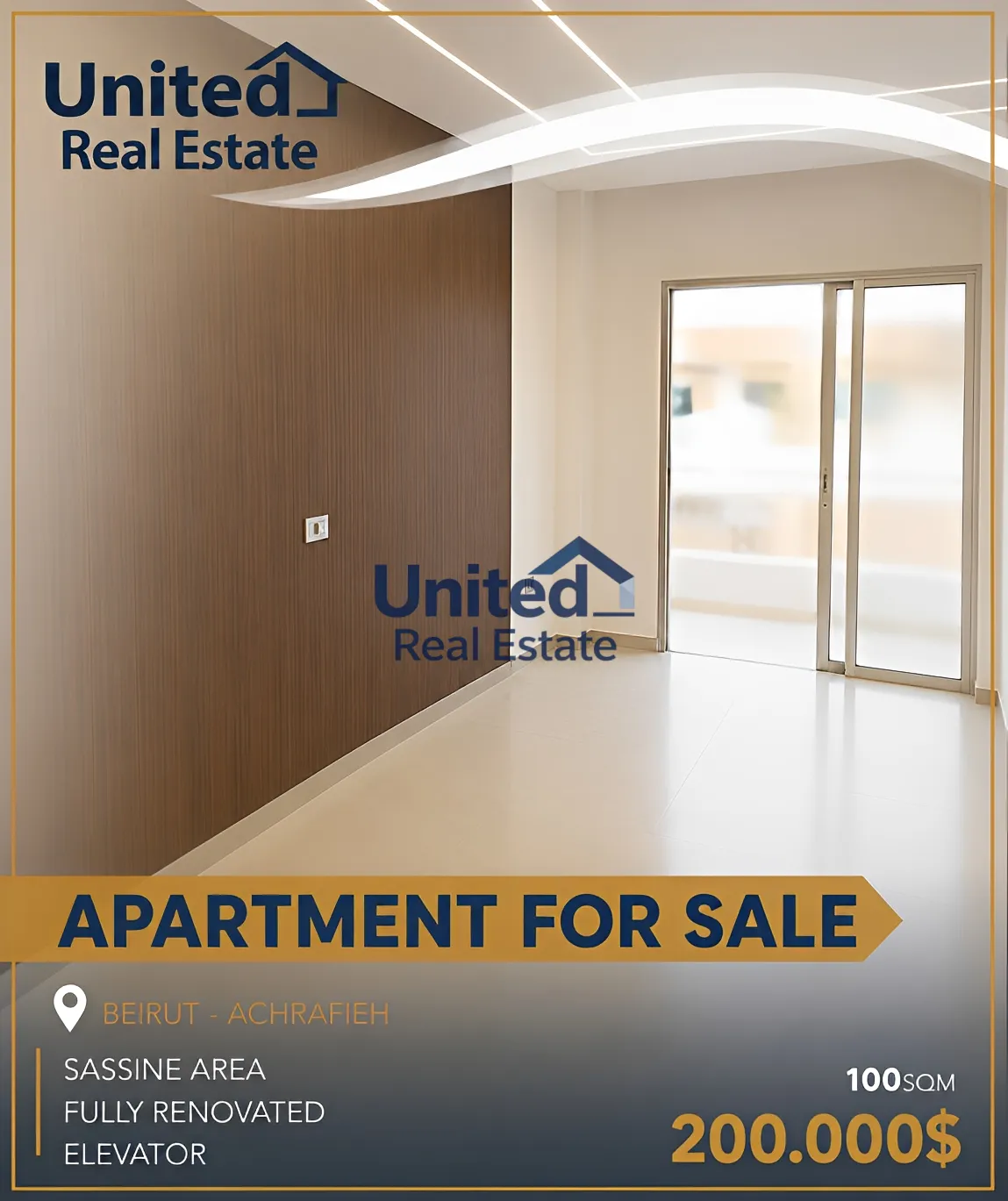 Apartment for sale in Achrafieh, beirut, lebanon - 2 bed, 2.0 bath