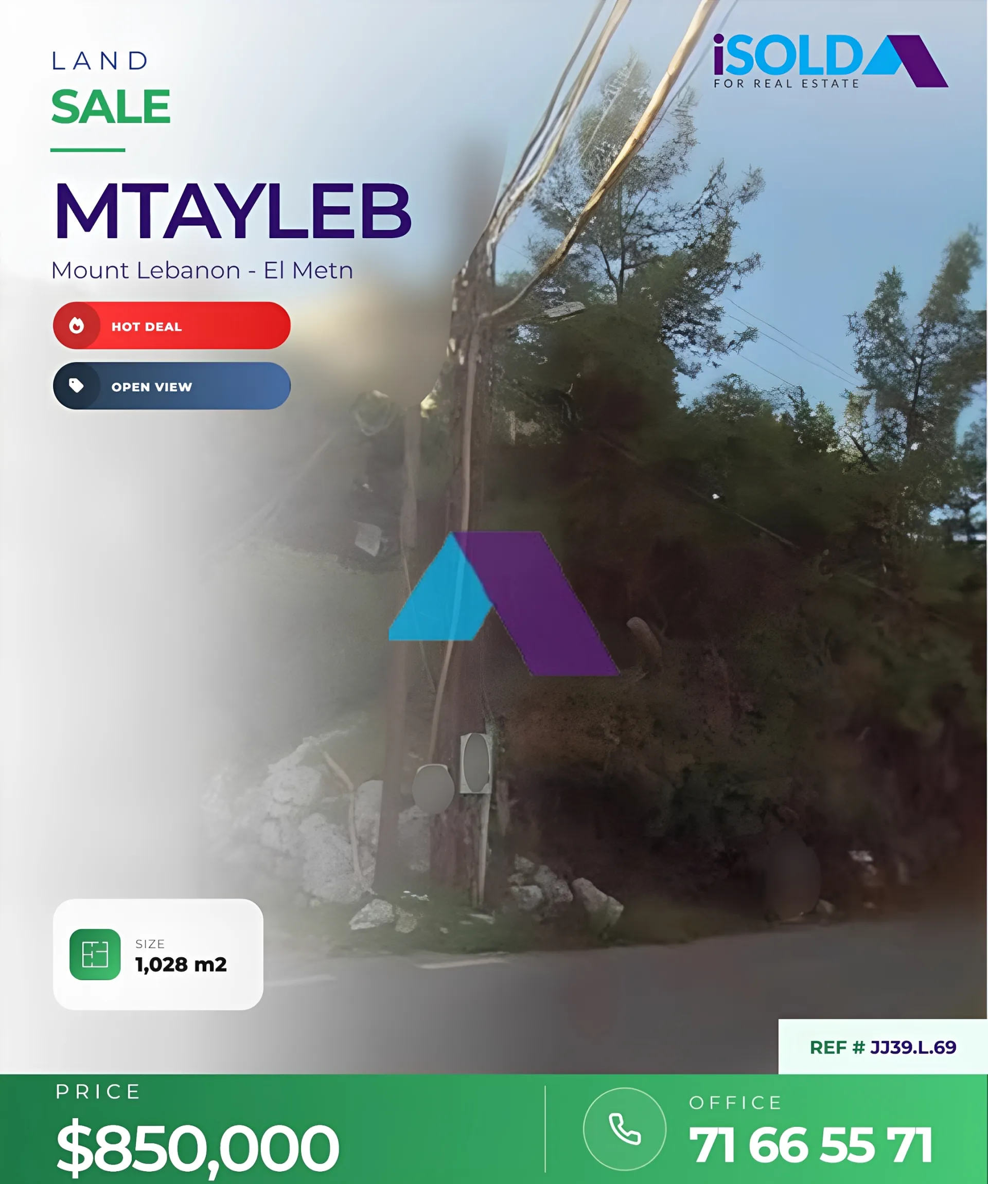 Land for Sale in Mtaileb