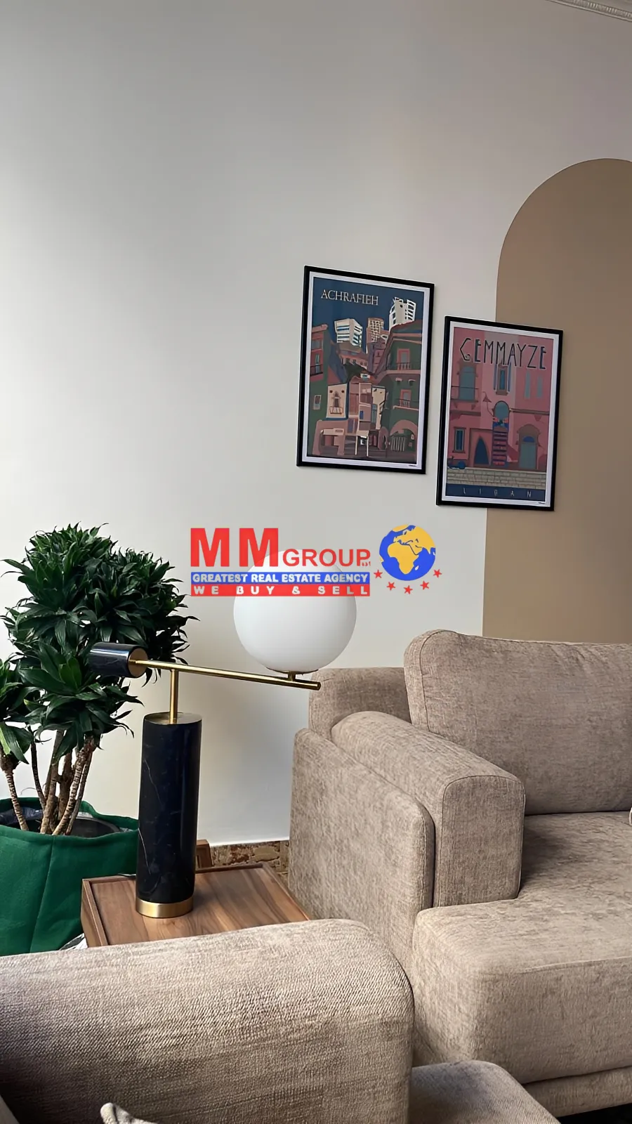 Apartment for rent in Achrafieh, Beirut, Lebanon - 2 bed, 3 bath