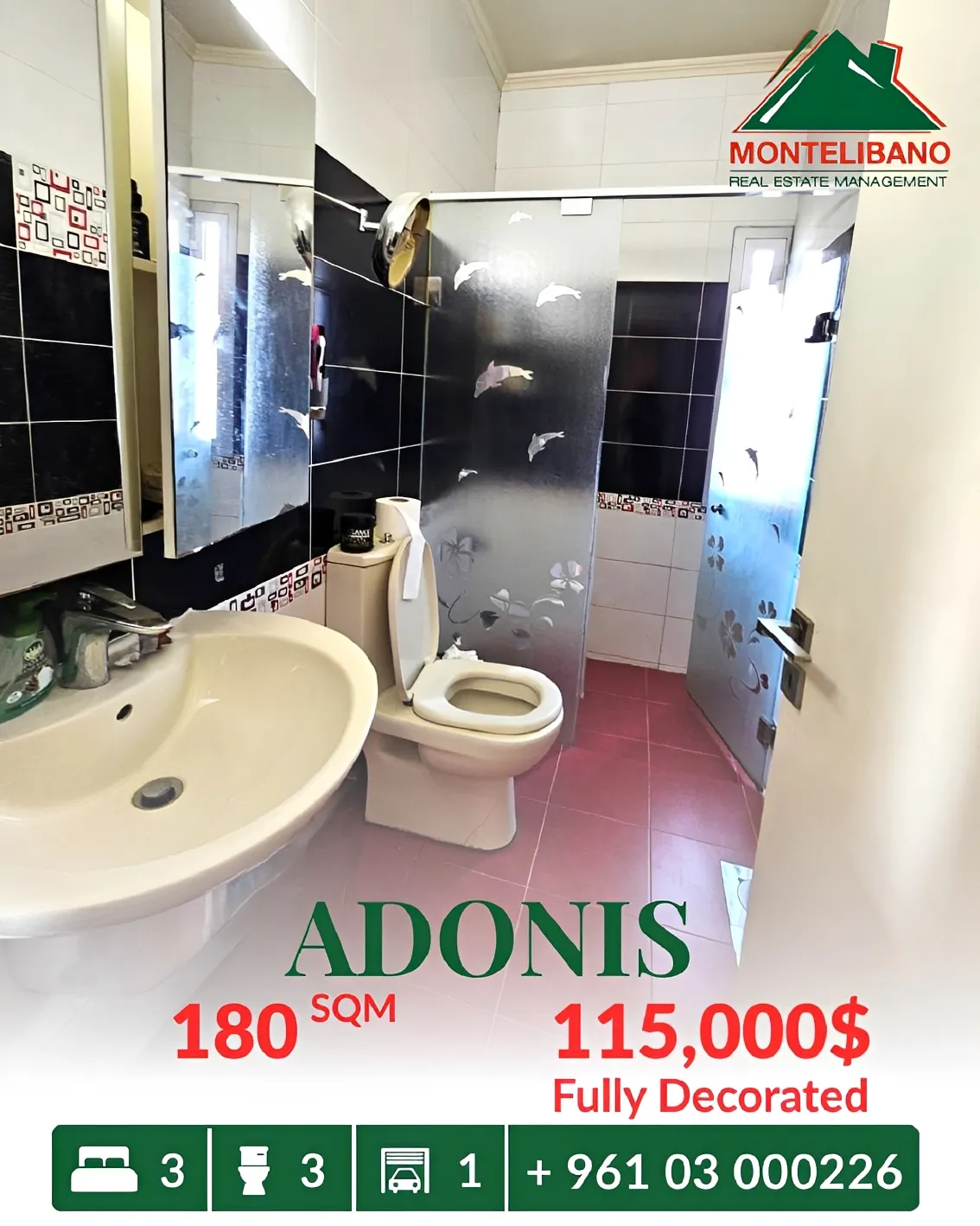 Apartment for sale in Adonis, Lebanon