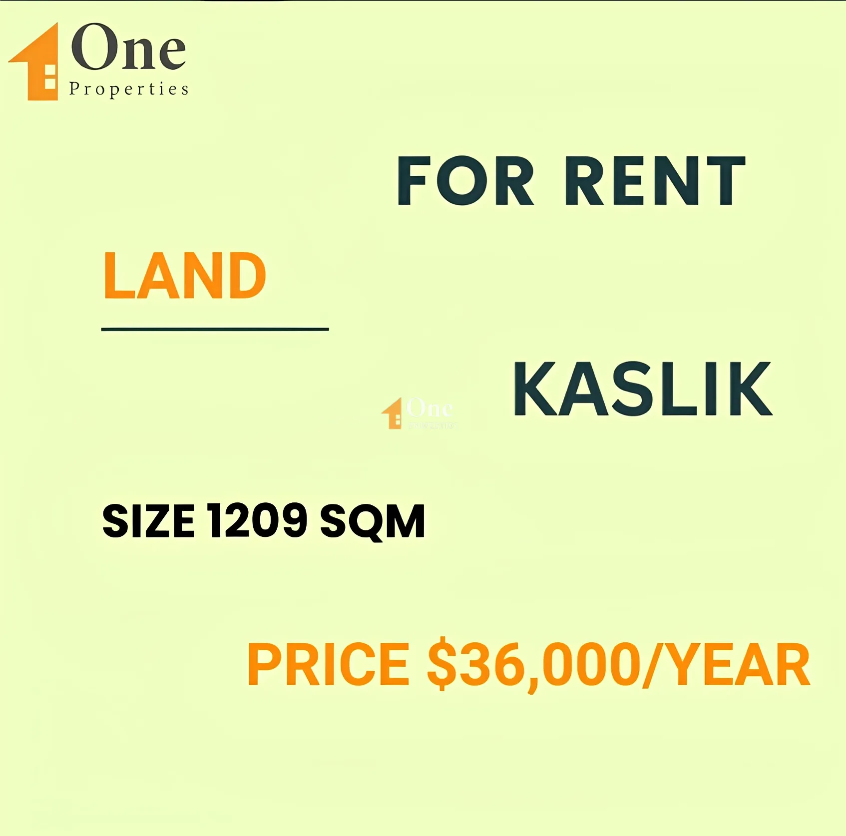 Land for rent in Kaslik, Lebanon