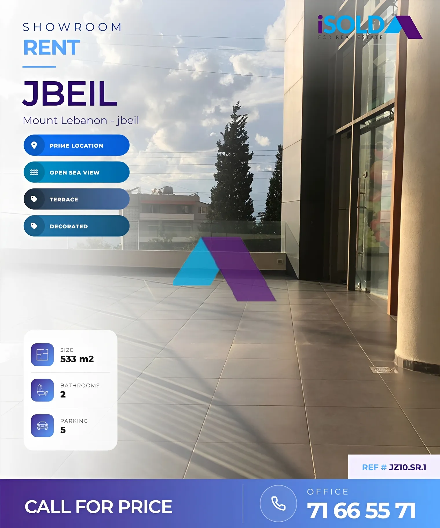 Showroom for rent in Jbeil