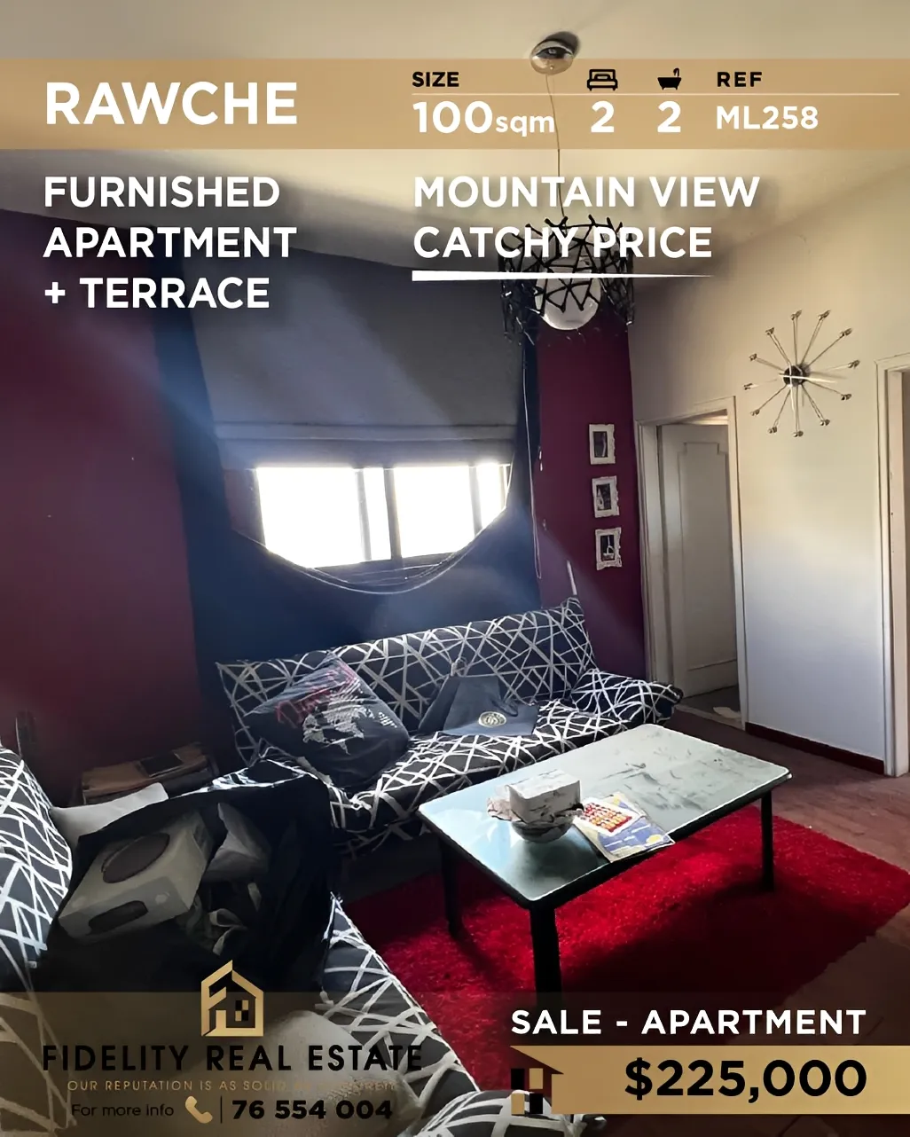 Apartment for sale in Raoucheh, Beirut, Lebanon - 2 bed, 2 bath