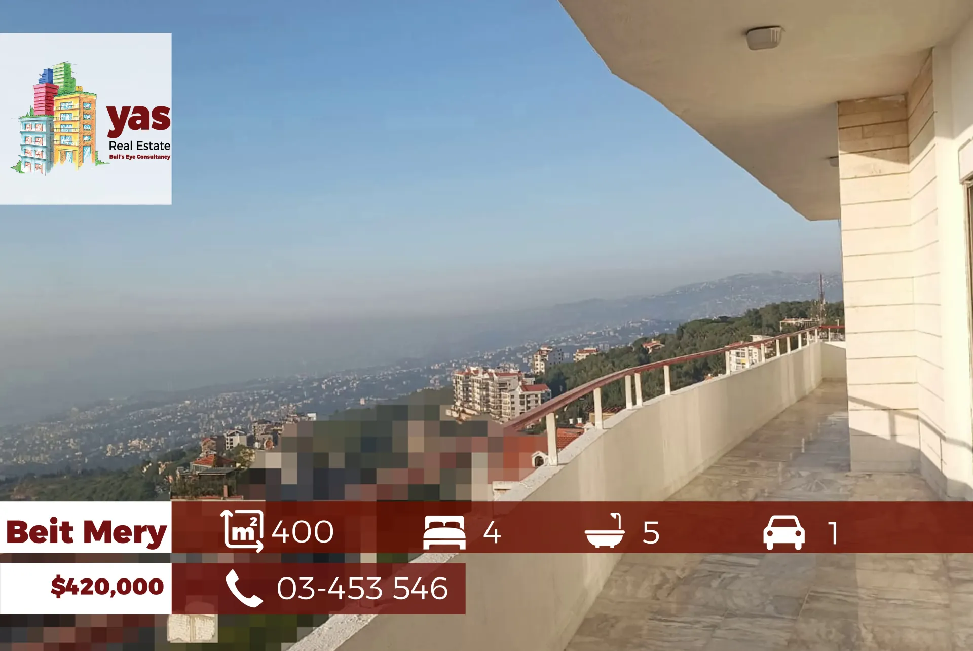 Apartment for Sale in Beit Mery