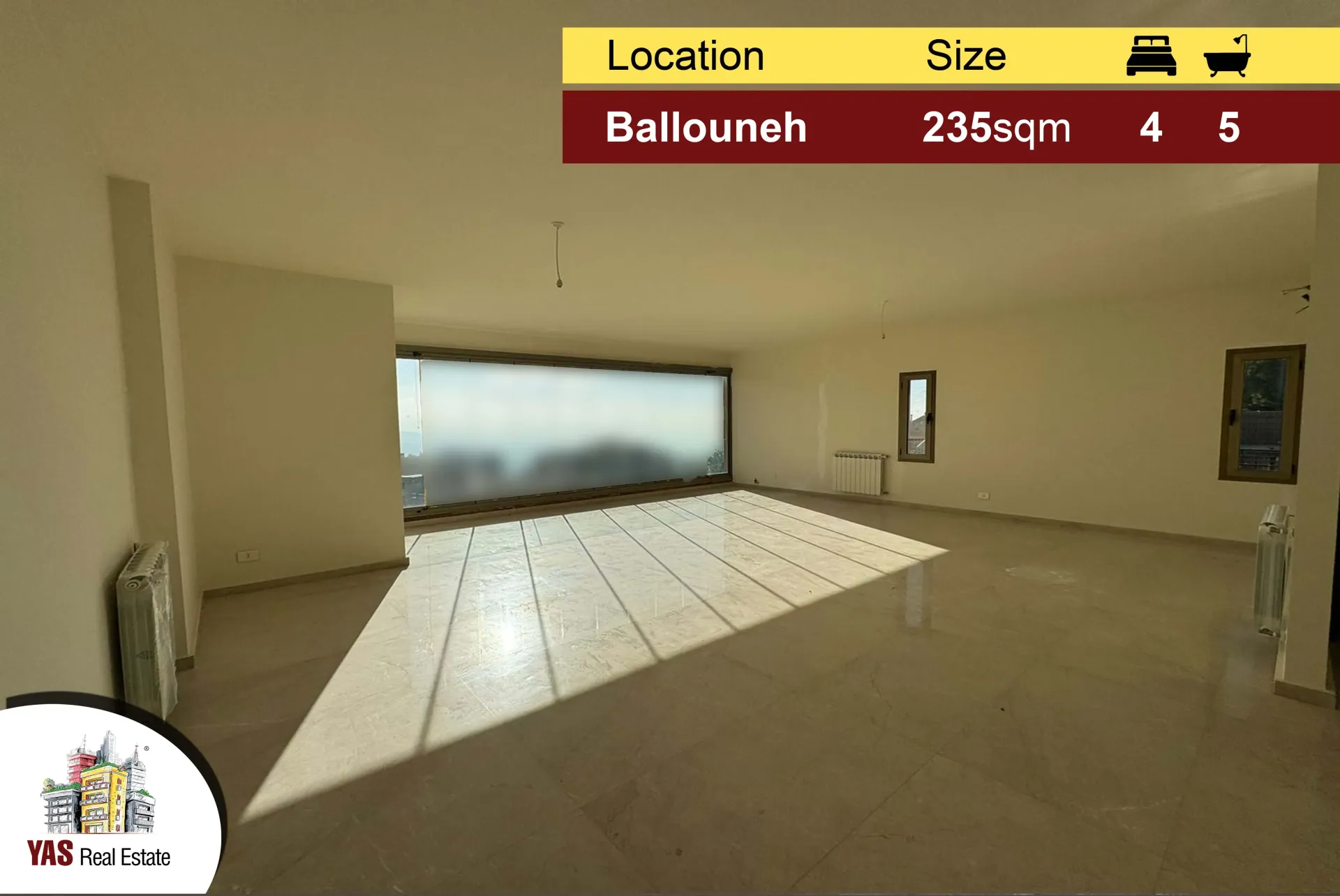 Apartment for Sale in Ballouneh - 4 bed, 5 bath