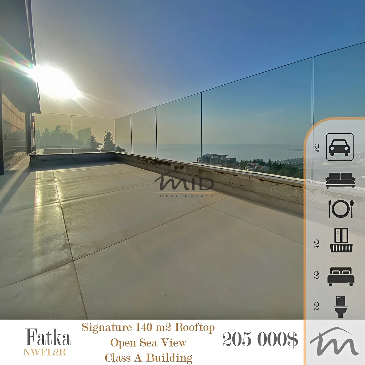 Apartment for sale in Fatqa, lebanon - 2 bed, 3.0 bath