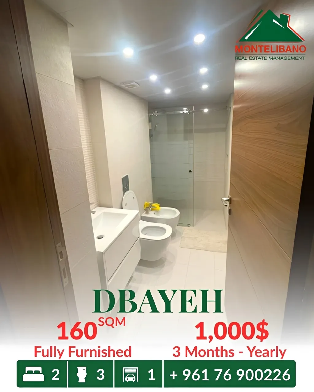 Apartment for rent in Dbayeh