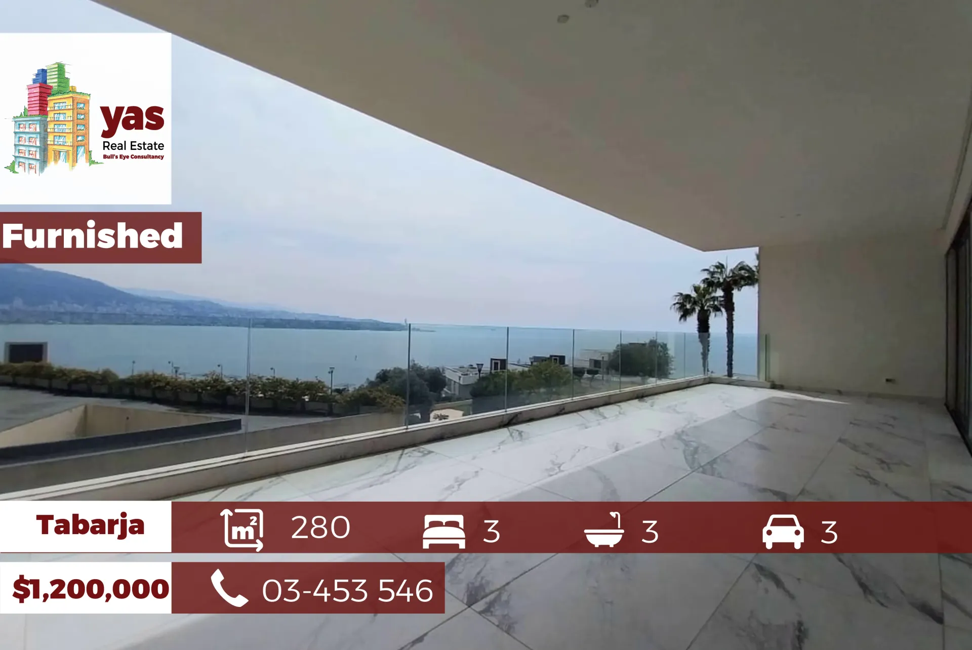 Chalet for Sale in Tabarja - 3 bed, 3 bath