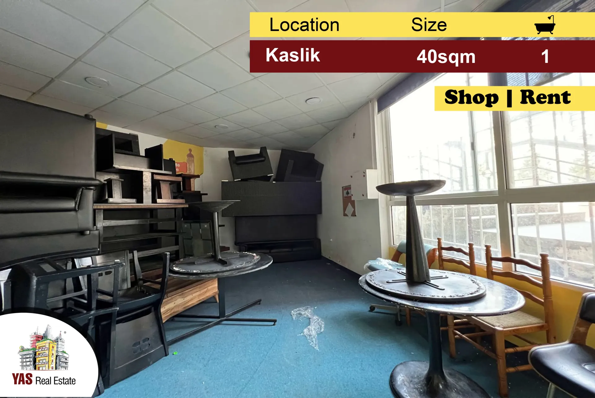Shop for rent in Kaslik