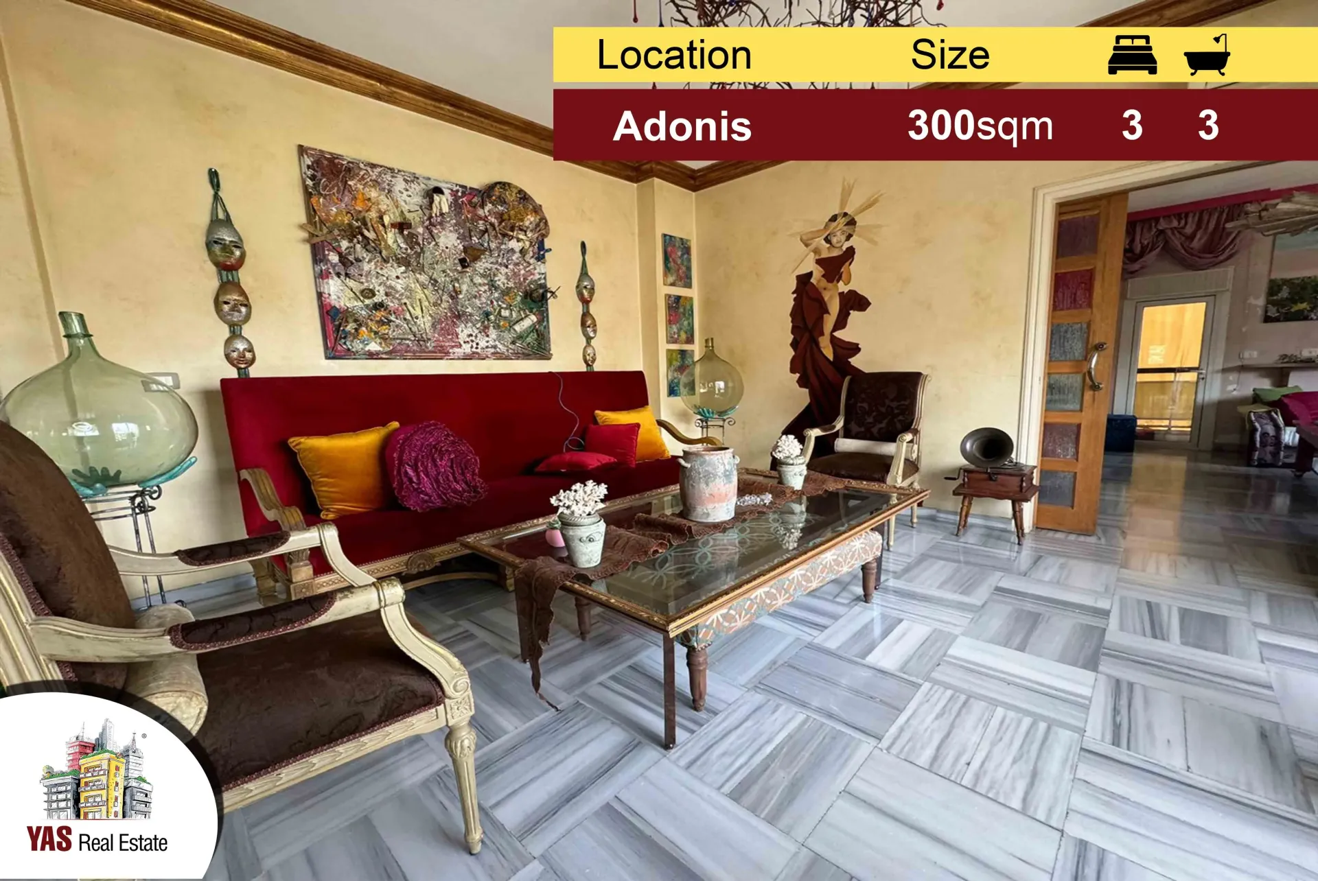 Apartment for Sale in Adonis - 3 bed, 3 bath