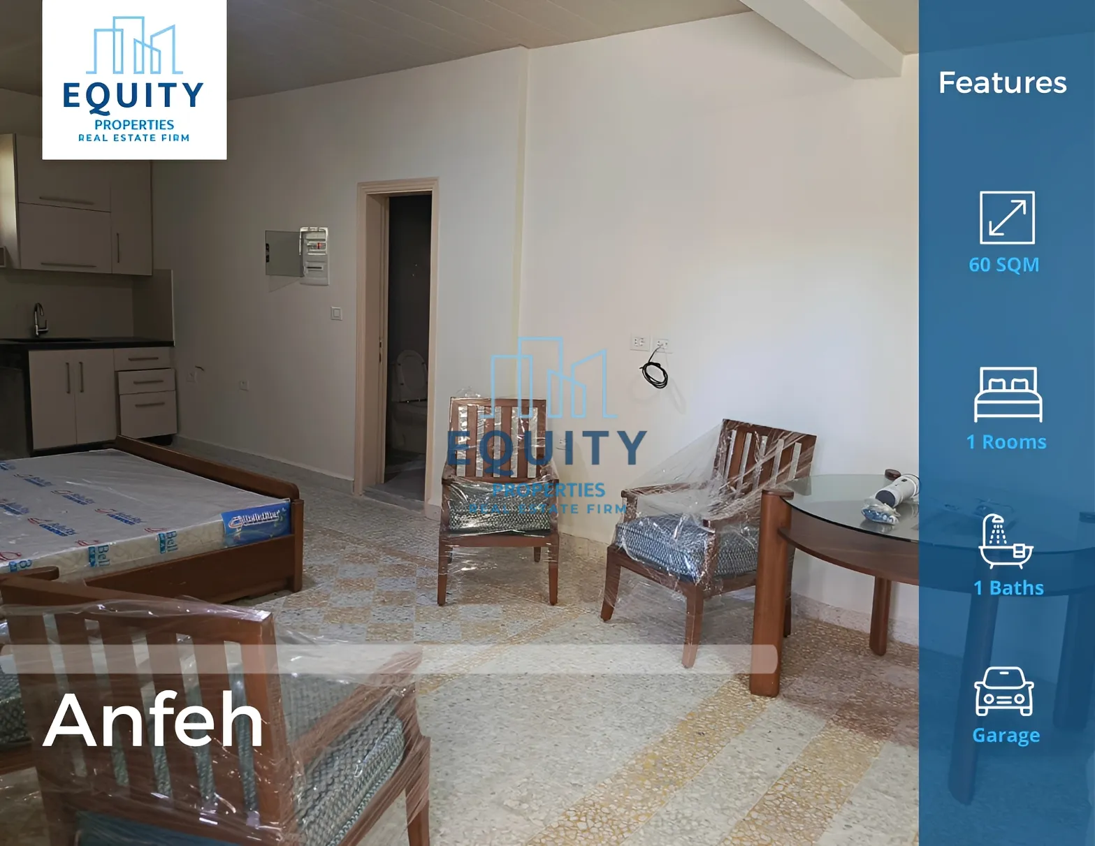 Apartment for rent in Anfeh, Lebanon - 1 bed, 1 bath