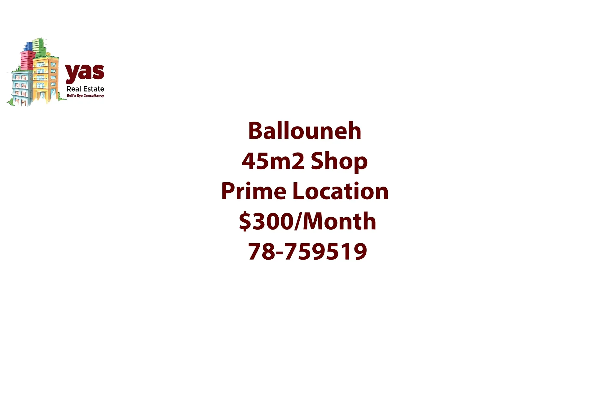 Shop for Rent in Ballouneh