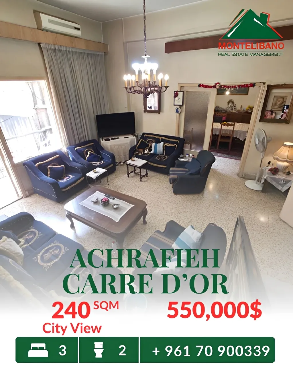 Apartment for sale in Achrafieh