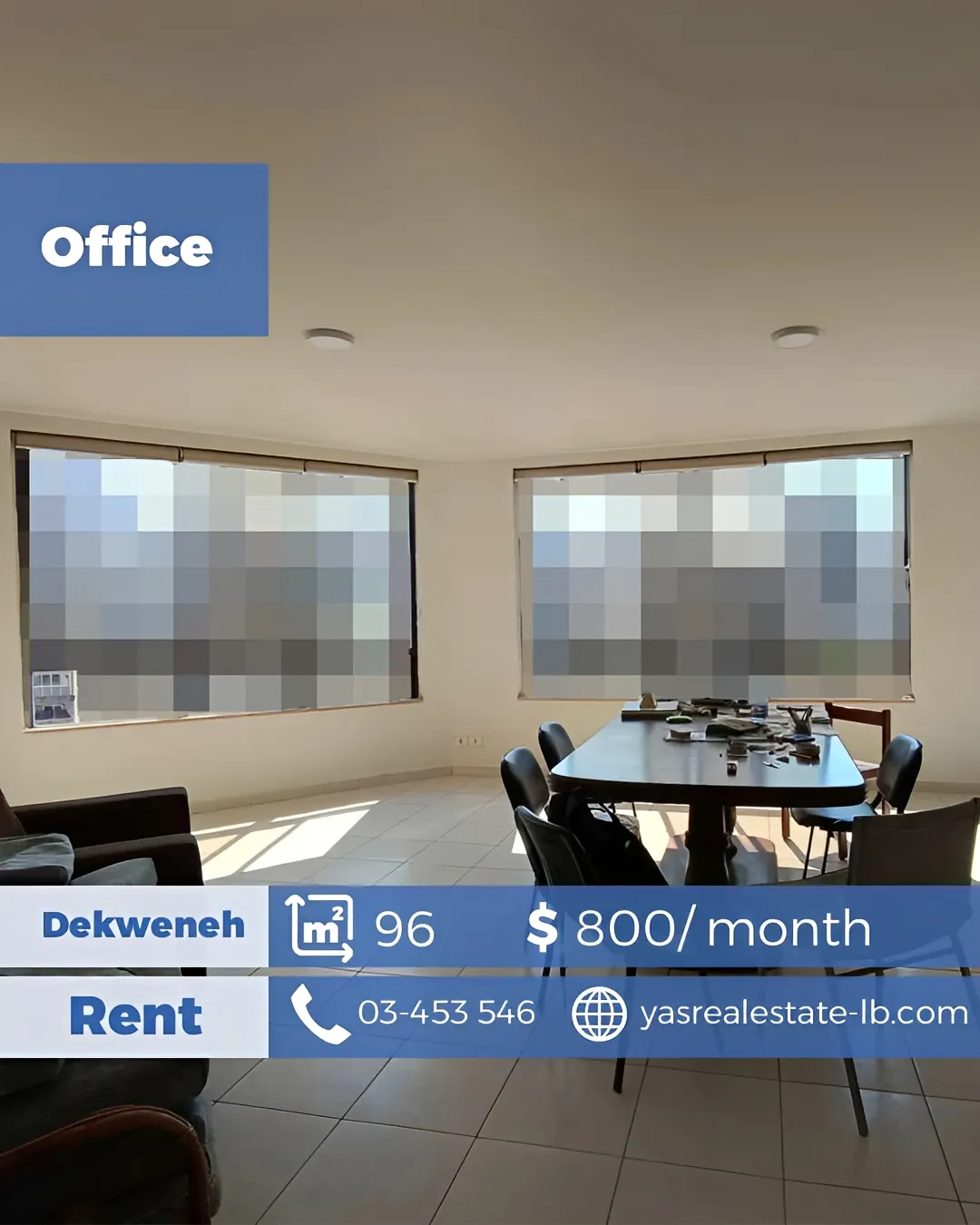Office for rent in Dekwaneh